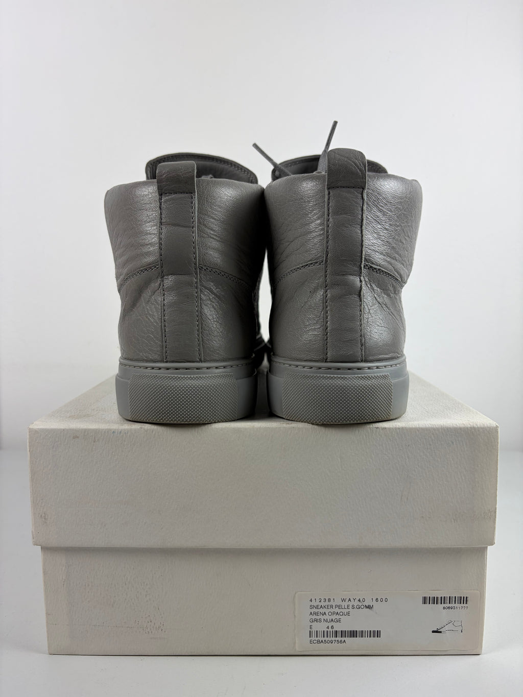 Balenciaga arena high tops - eu 46 / us 13 - grey