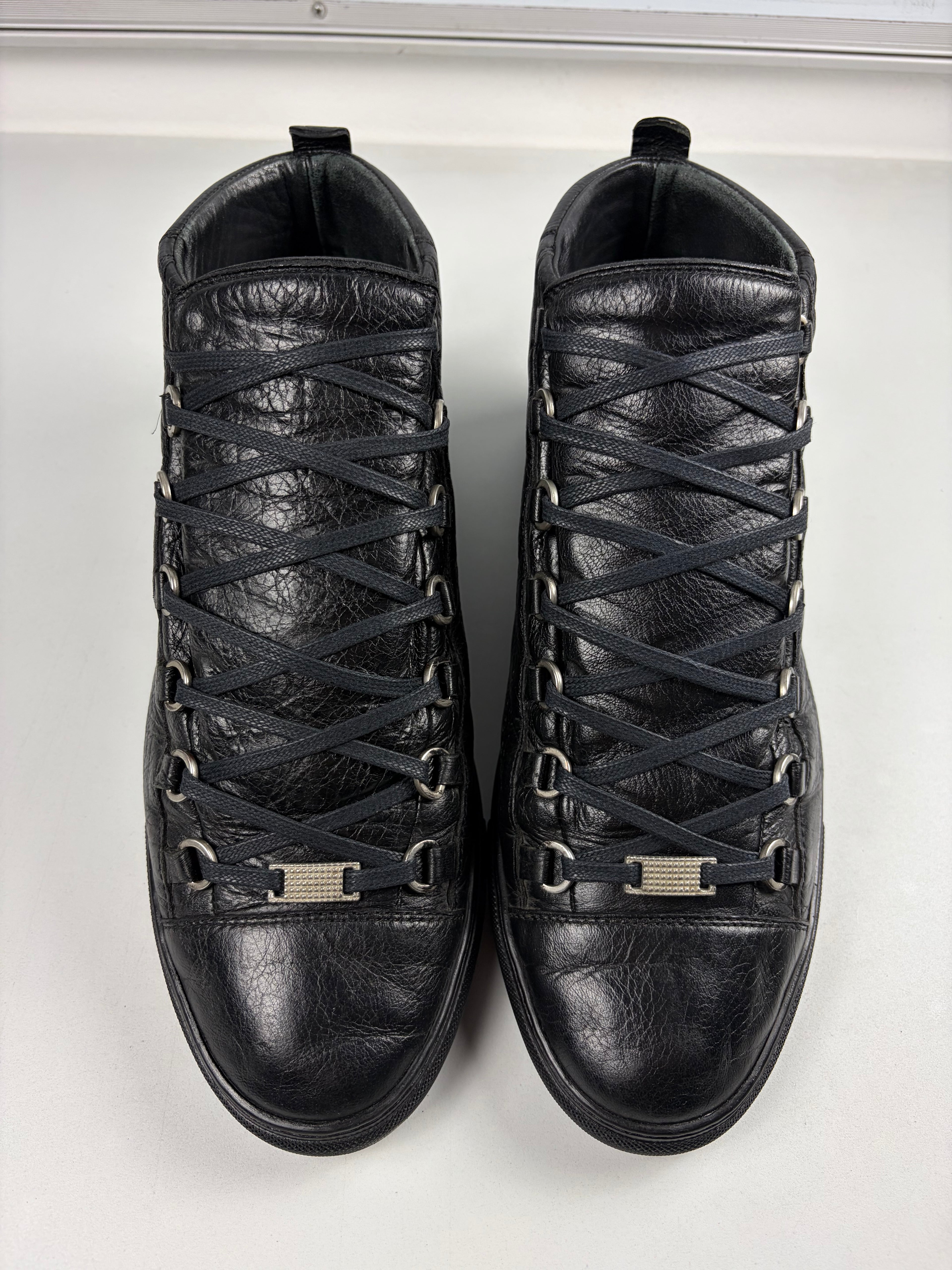 Balenciaga arena high tops - eu 43 / us 10 - black