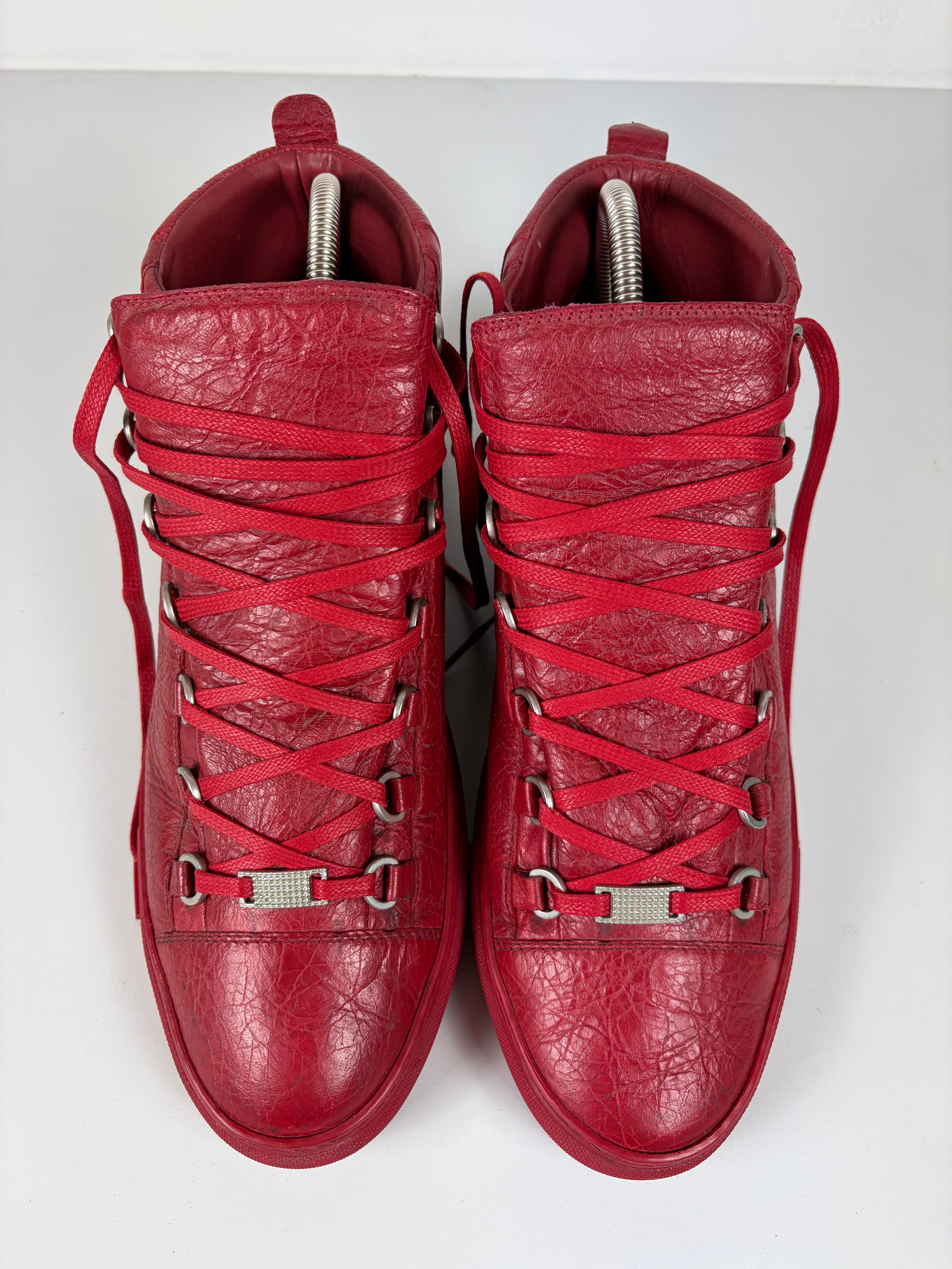 Balenciaga arena high tops - eu 43 - red