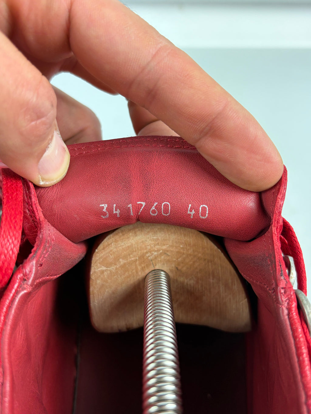 Balenciaga arena high tops - eu 40 / us 7 / uk 6 - red