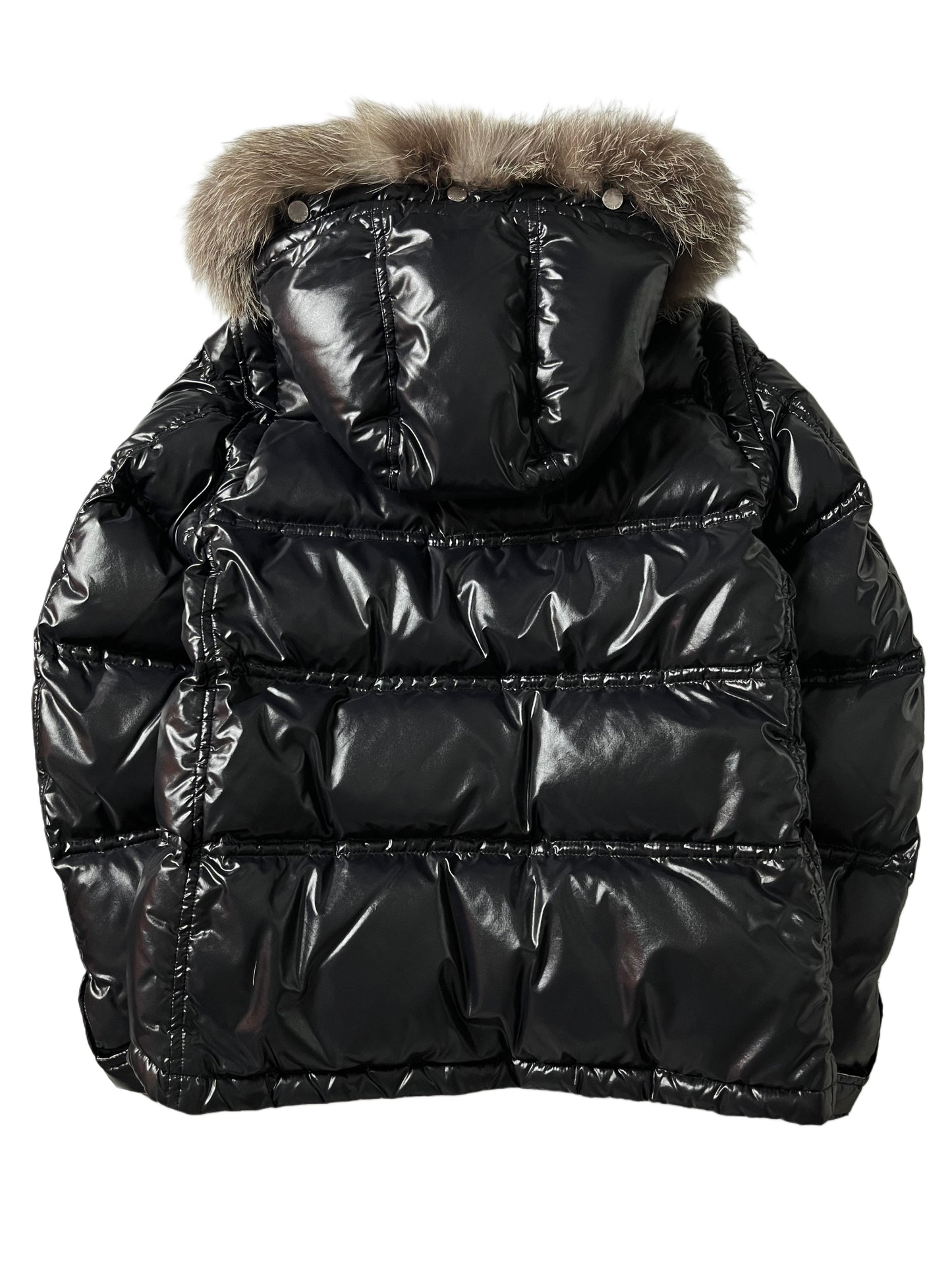 00’s BURBERRY made in Japan real fur down jacket (S/M) - black