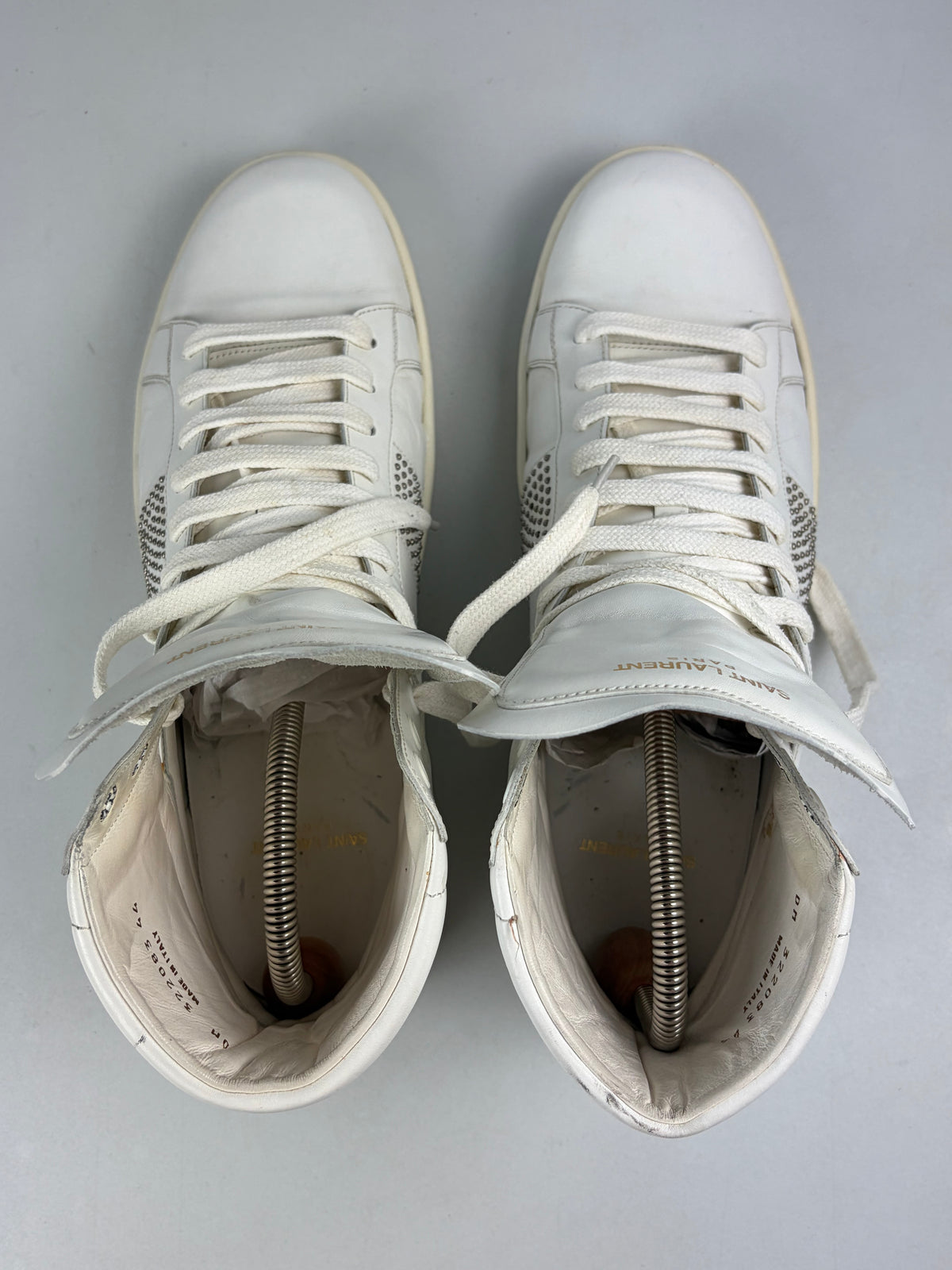 Saint Laurent SL/01H Studded High-Top Sneakers - eu 44 / us 11 / uk 10