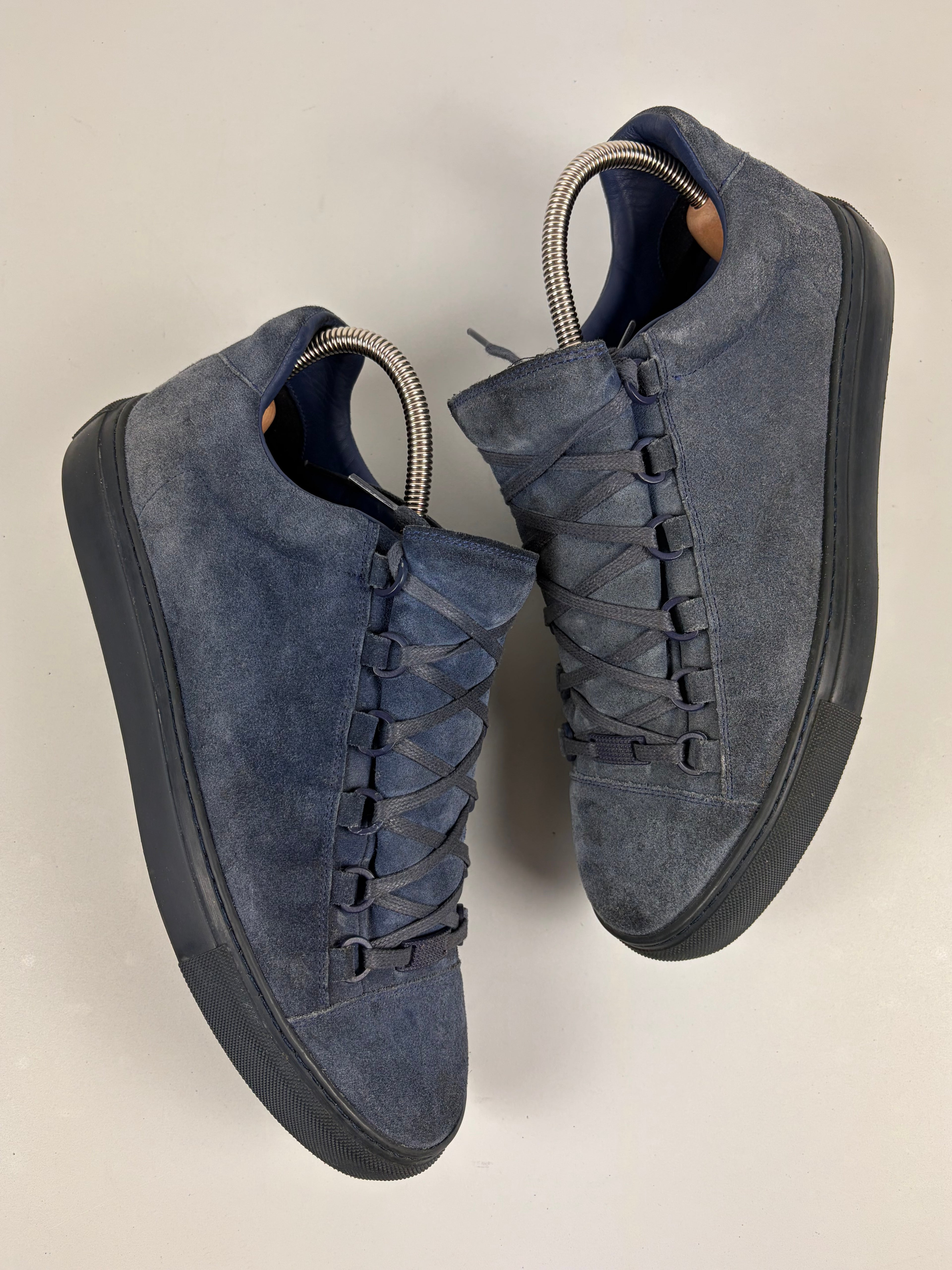 Balenciaga arena suede low - eu 42 / us 9 - blue