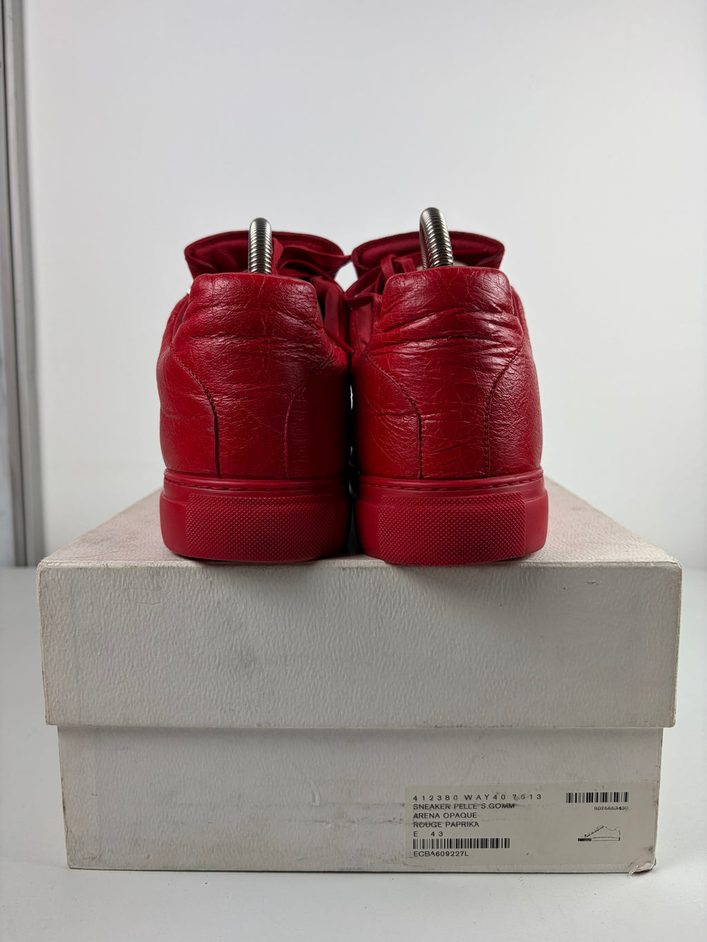 Balenciaga arena low - eu 43 / us 10 - red