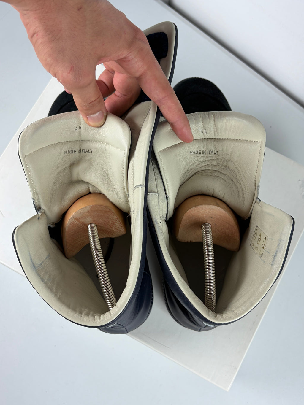 2016 Maison Margiela Future suede & leather - eu 44 / us 11 - blue & black
