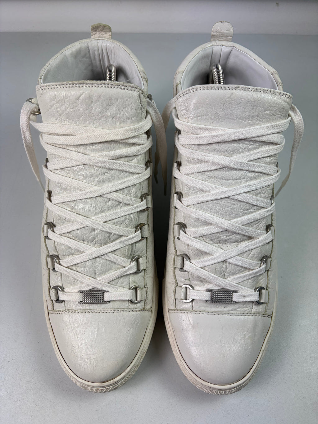 Balenciaga arena high tops - eu 43 / us 10 / uk 9.5 - white