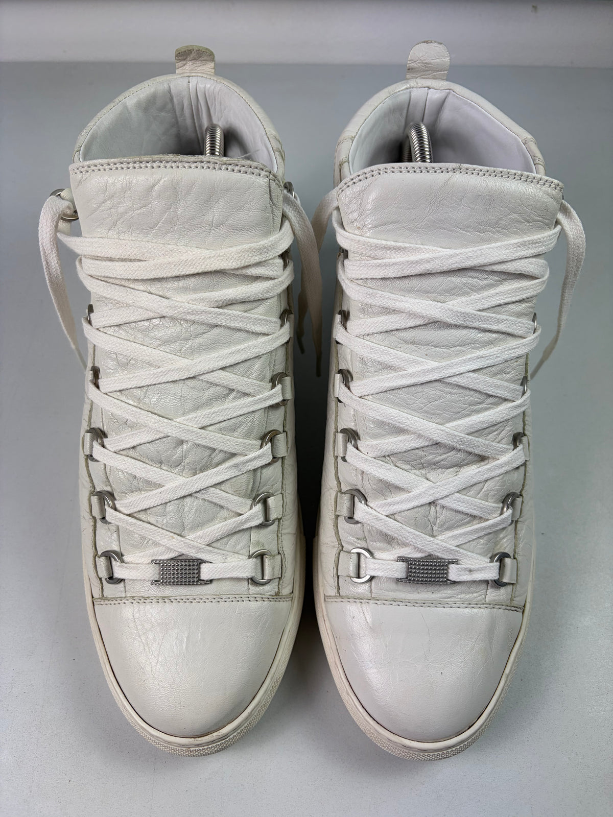 Balenciaga arena high tops - eu 43 / us 10 / uk 9.5 - white