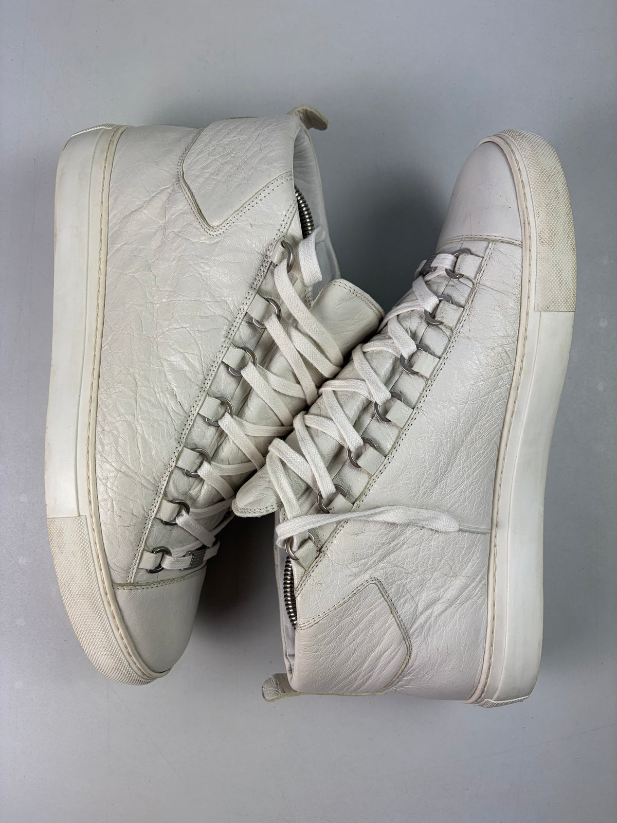 Balenciaga arena high tops - eu 43 / us 10 / uk 9.5 - white