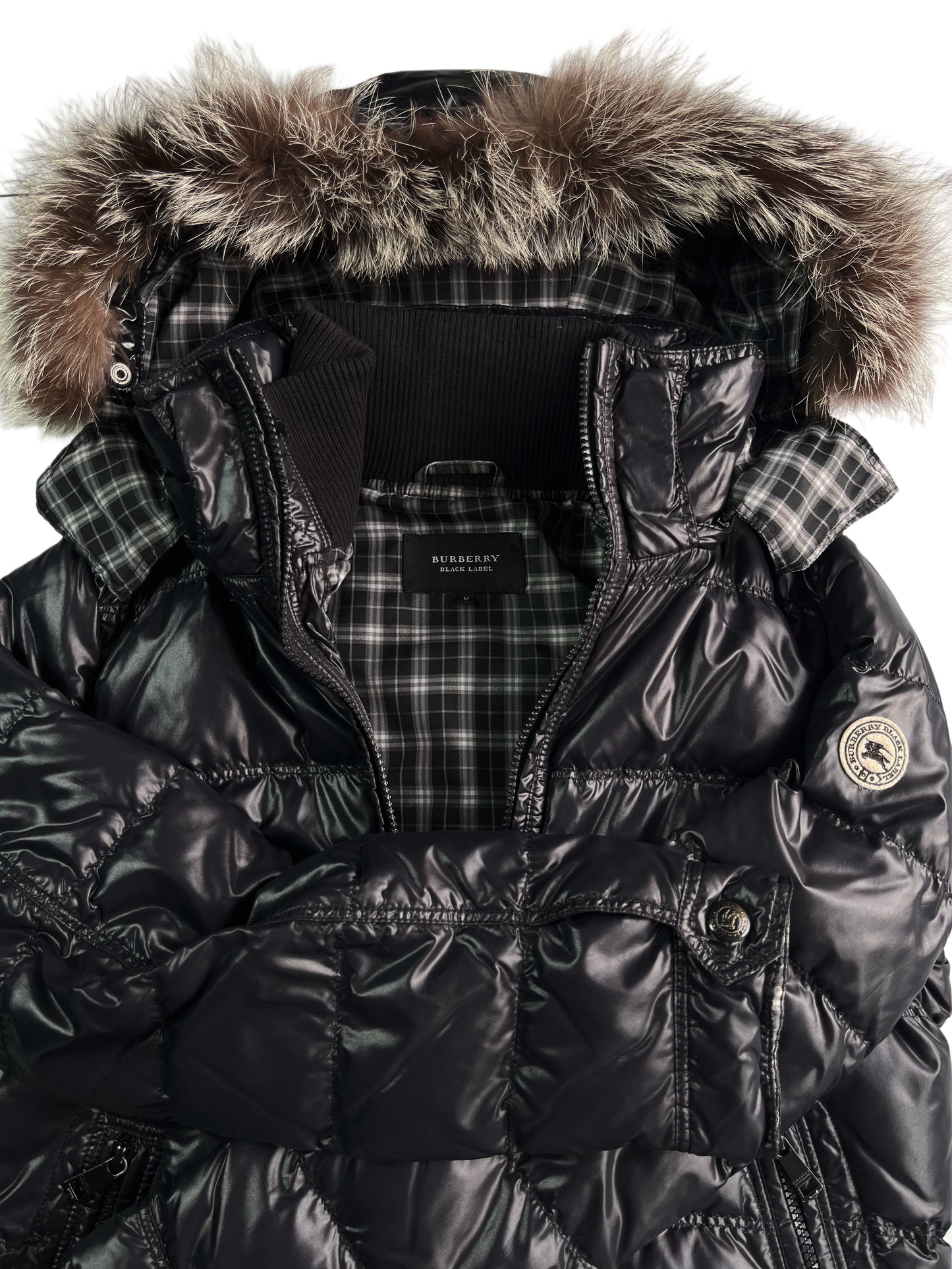 00’s BURBERRY made in Japan 2 in 1 down jacket (S/M) - black