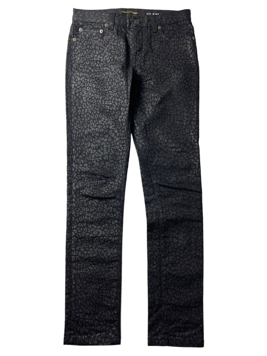 2014 Saint Laurent leopard print jeans (W25)