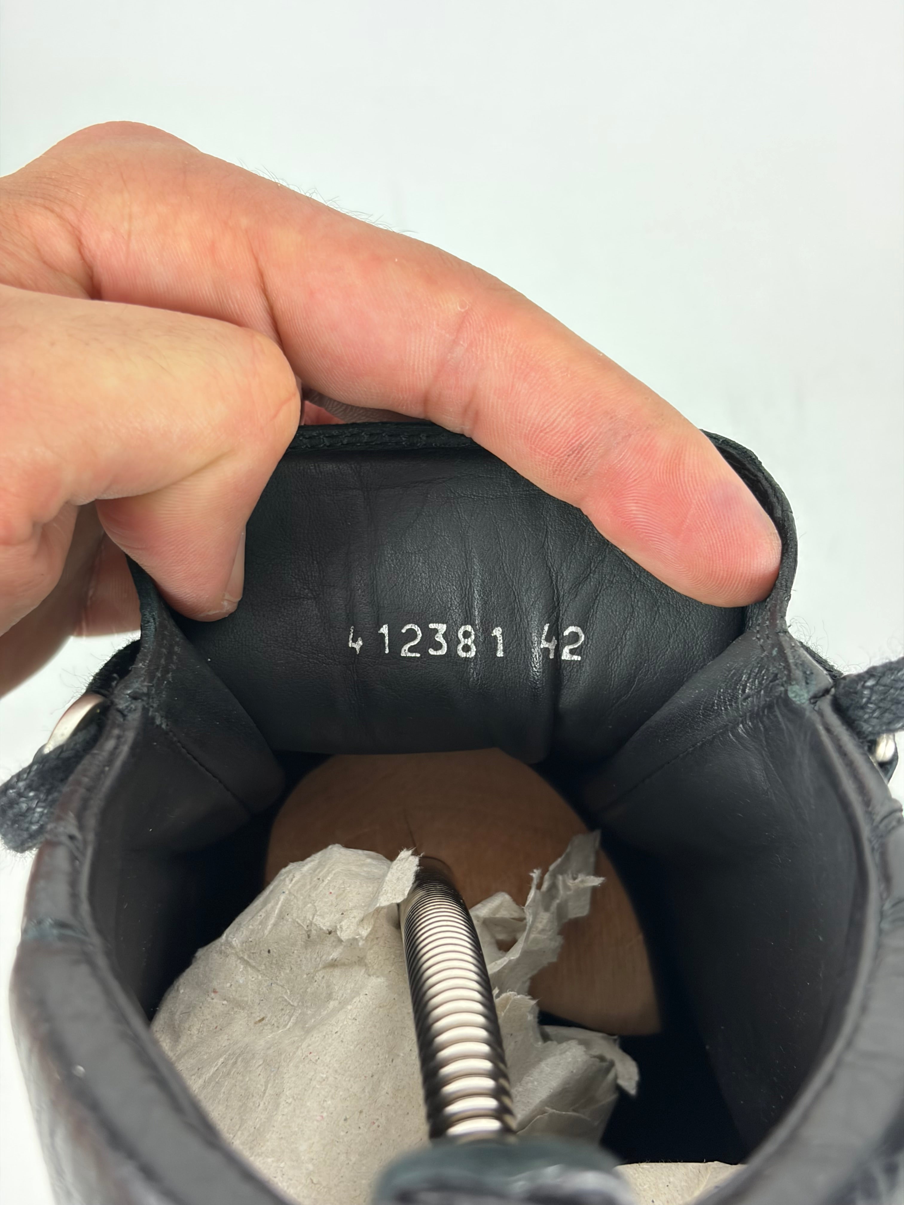 Balenciaga arena high tops - eu 42 / us 9 - black