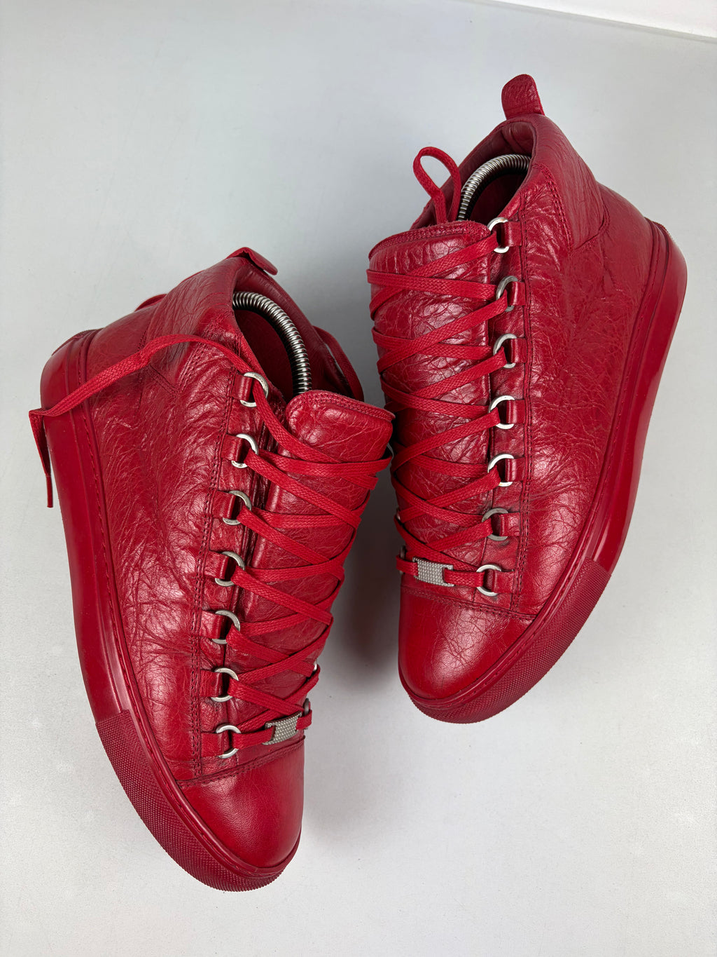 Balenciaga arena high tops - eu 40 / us 7 / uk 6 - red