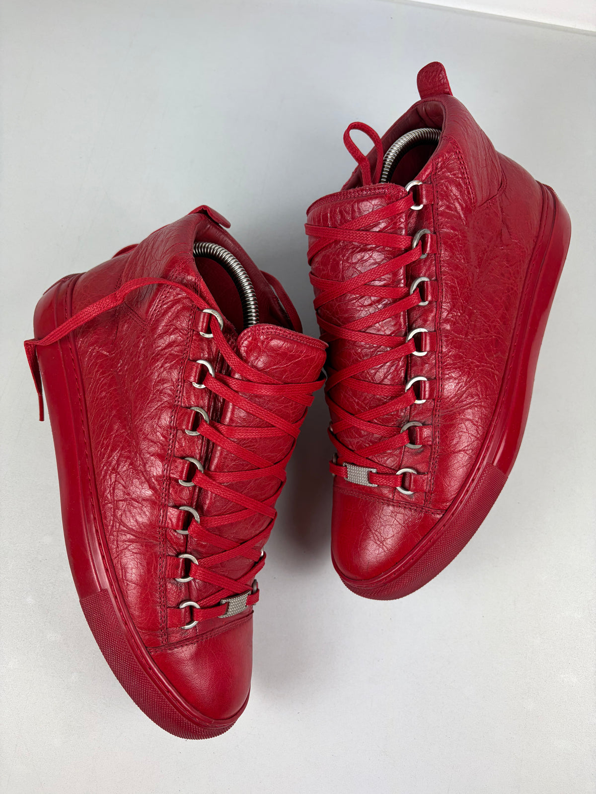 Balenciaga arena high tops - eu 40 / us 7 / uk 6 - red