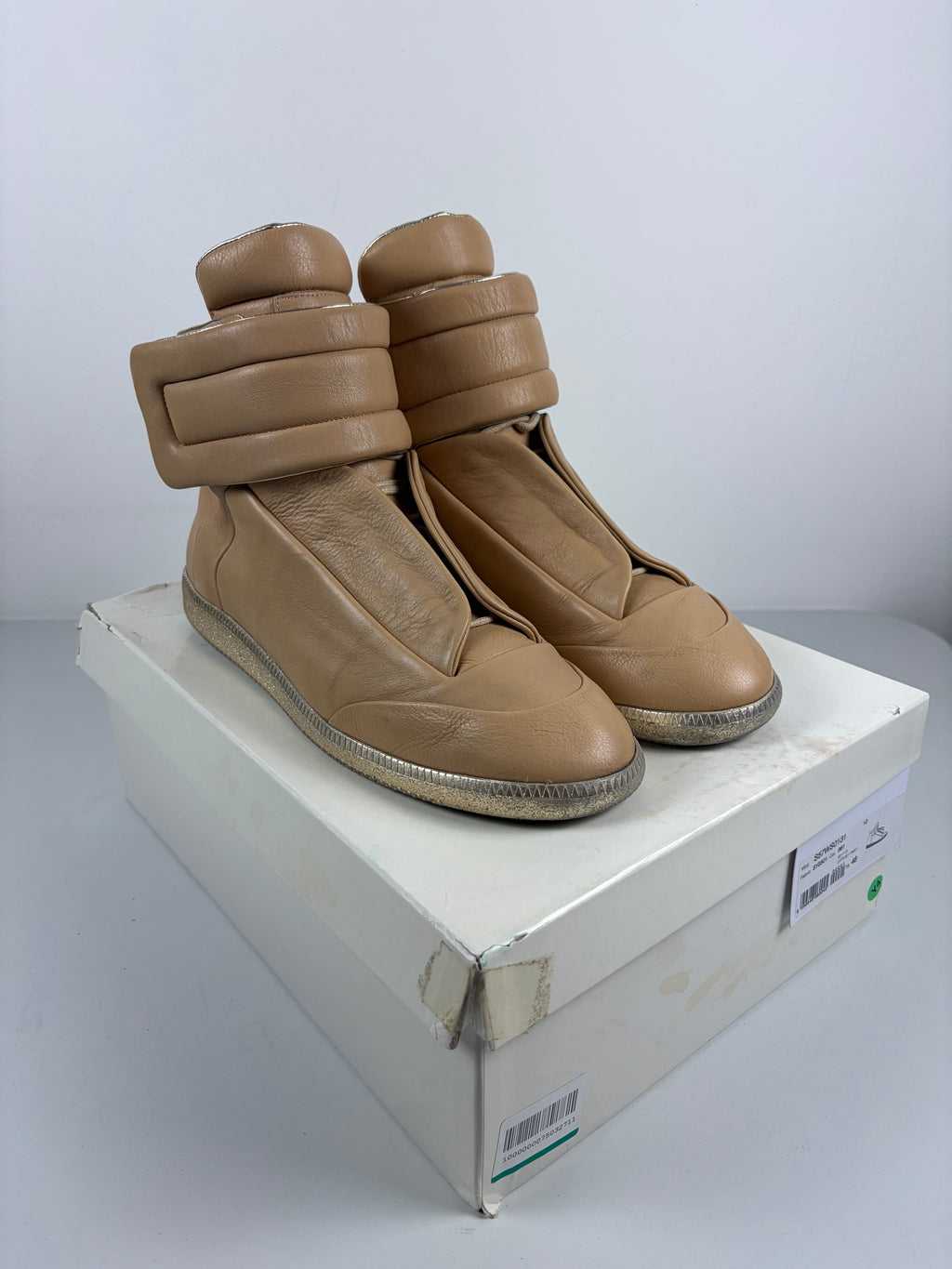 2017 Maison Margiela Future high tops - eu 46 / us 13 - tan beige