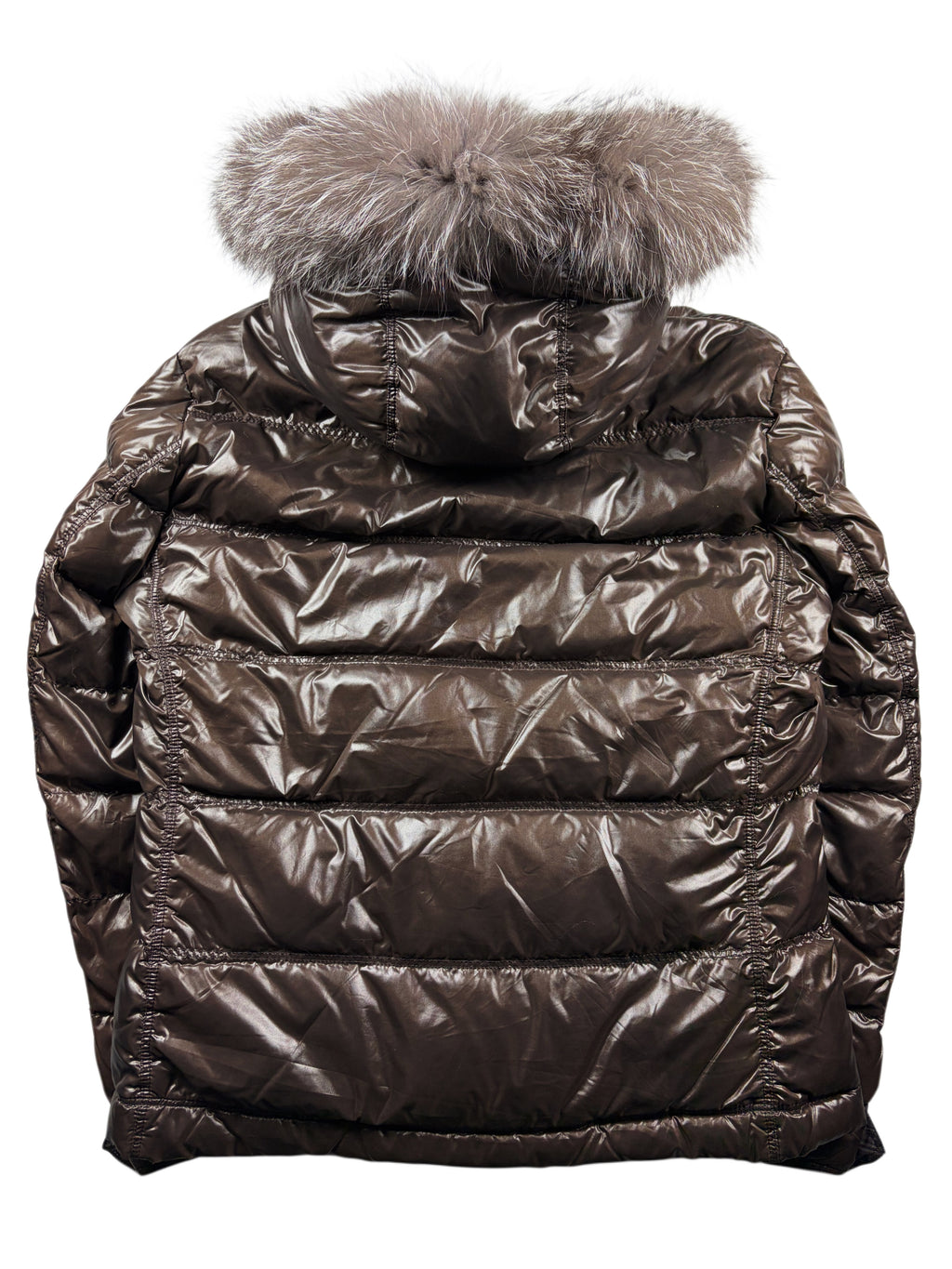 00’s BURBERRY Black Label 2 in 1 real fur down jacket (LL) - brown