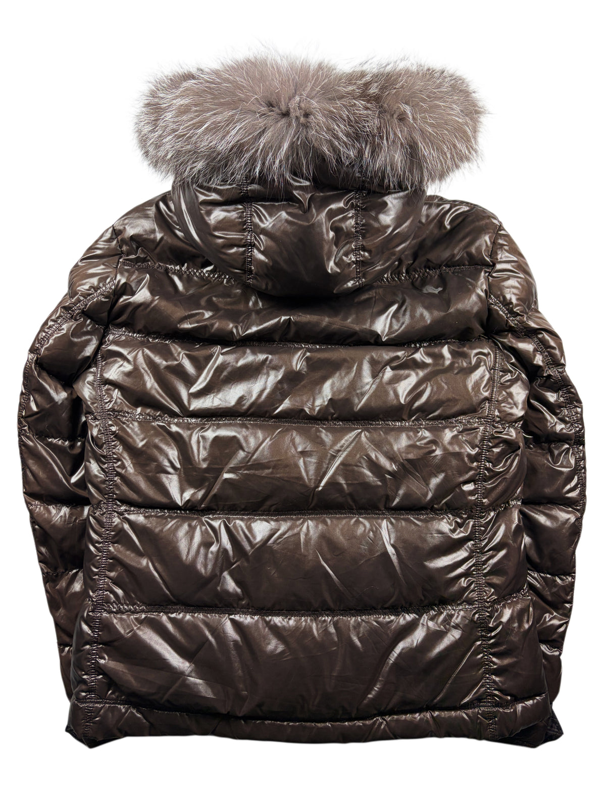 00’s BURBERRY Black Label 2 in 1 real fur down jacket (LL) - brown