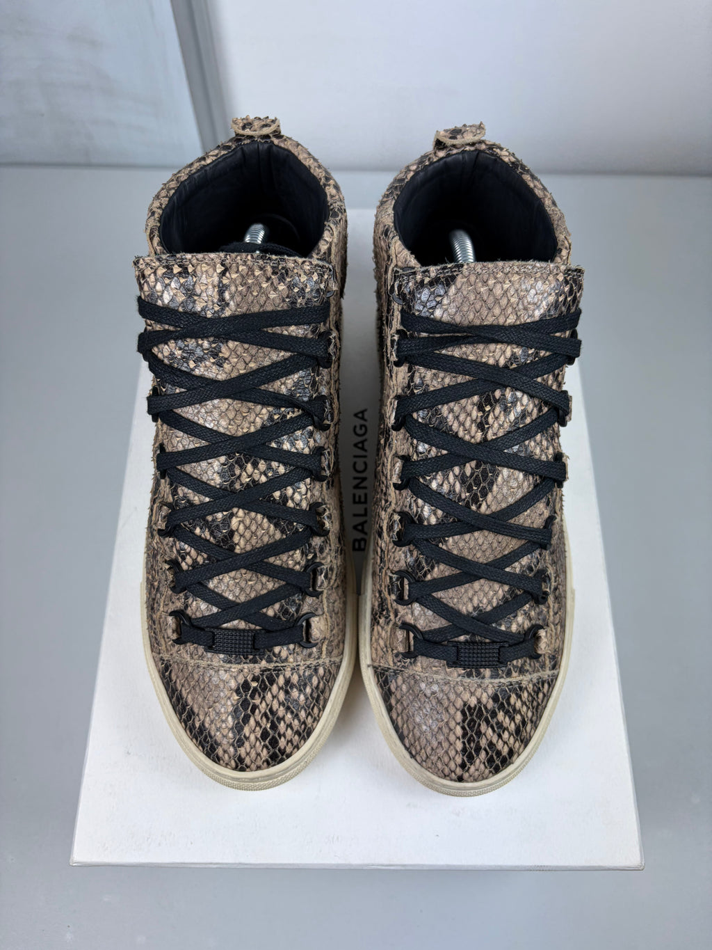 Balenciaga arena Python Skin high tops - eu 39 / us 6