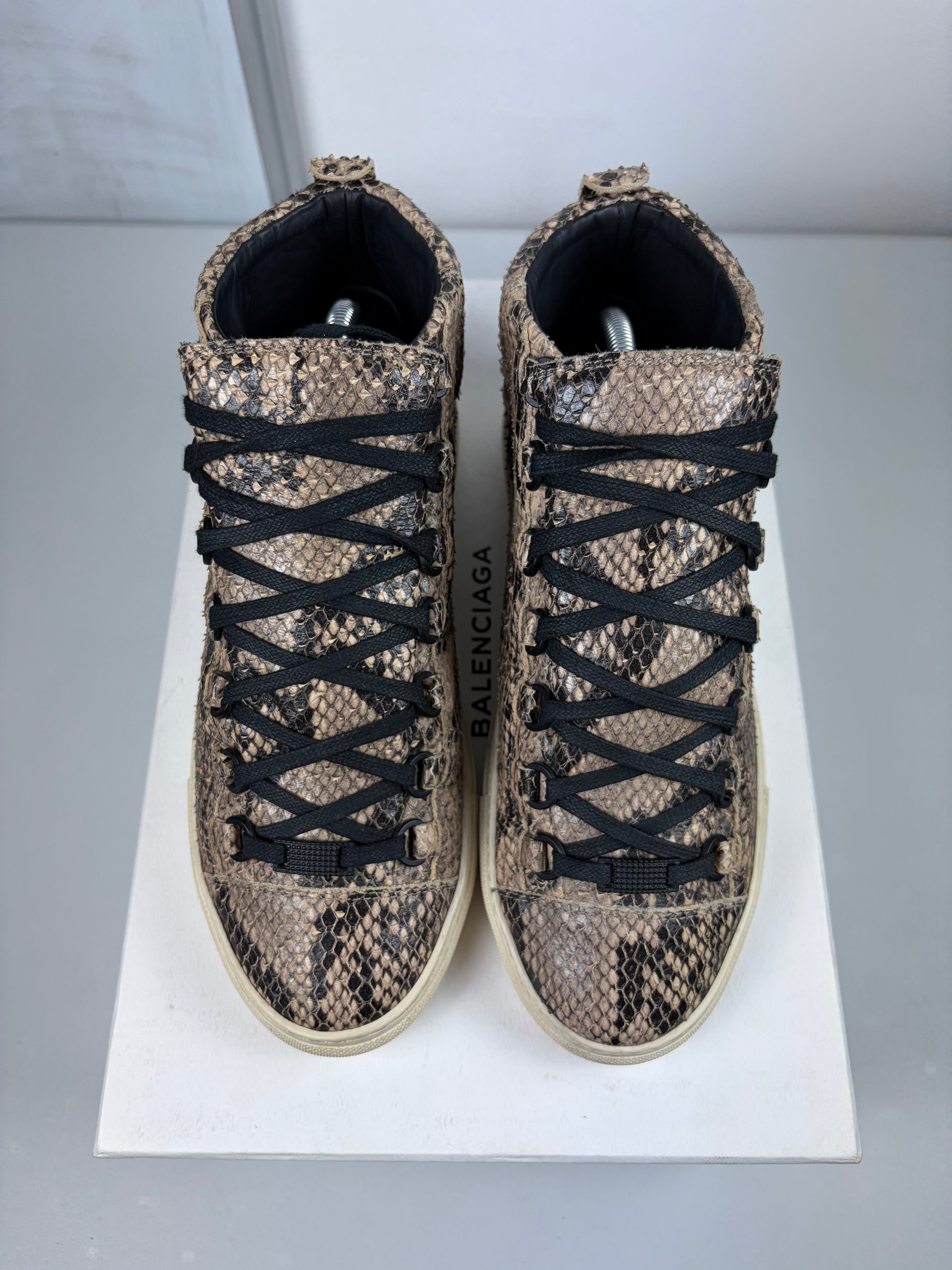 Balenciaga arena Python Skin high tops - eu 39 / us 6