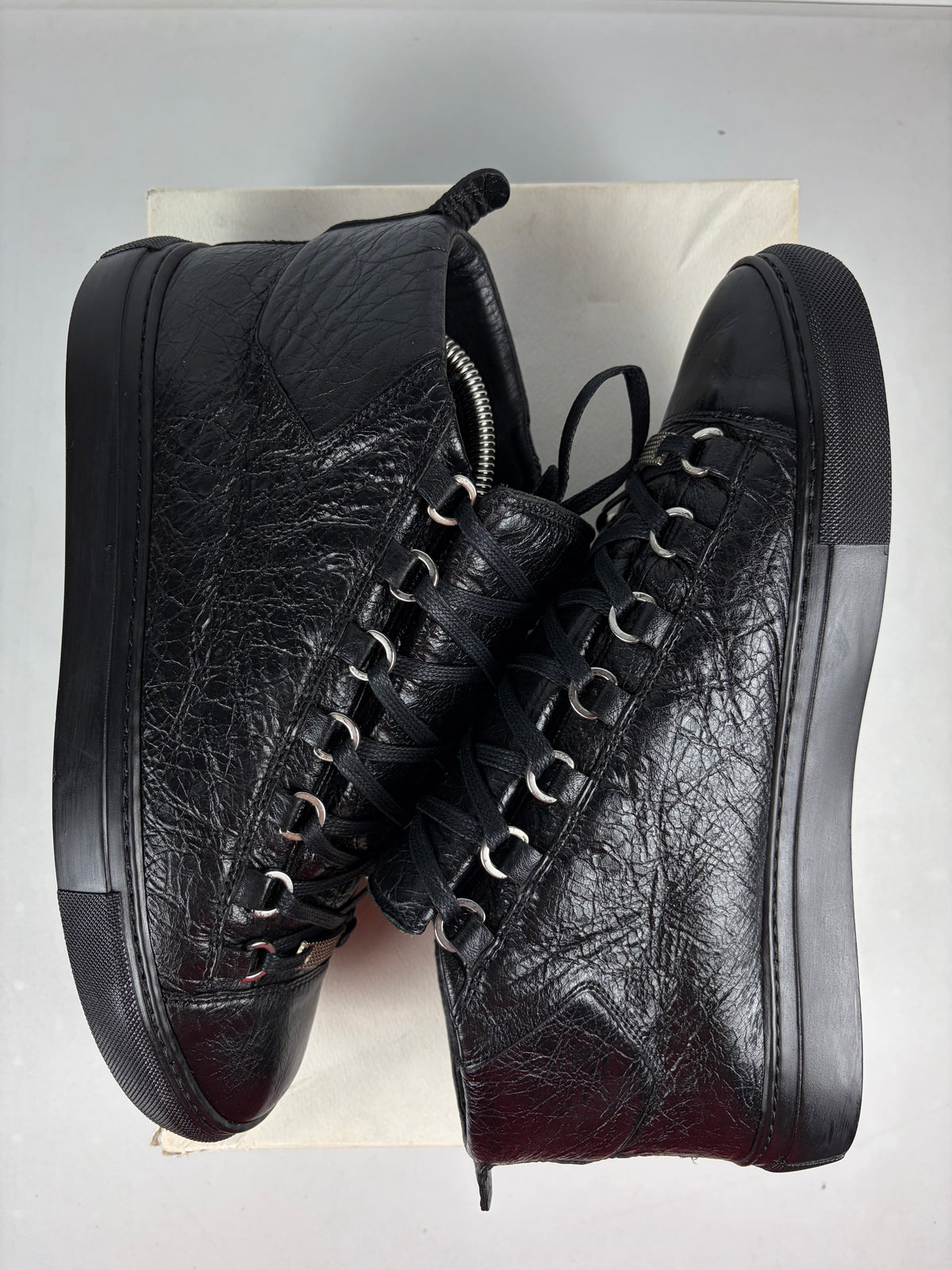 Balenciaga arena high tops - eu 41 / us 8 / uk 7 - black