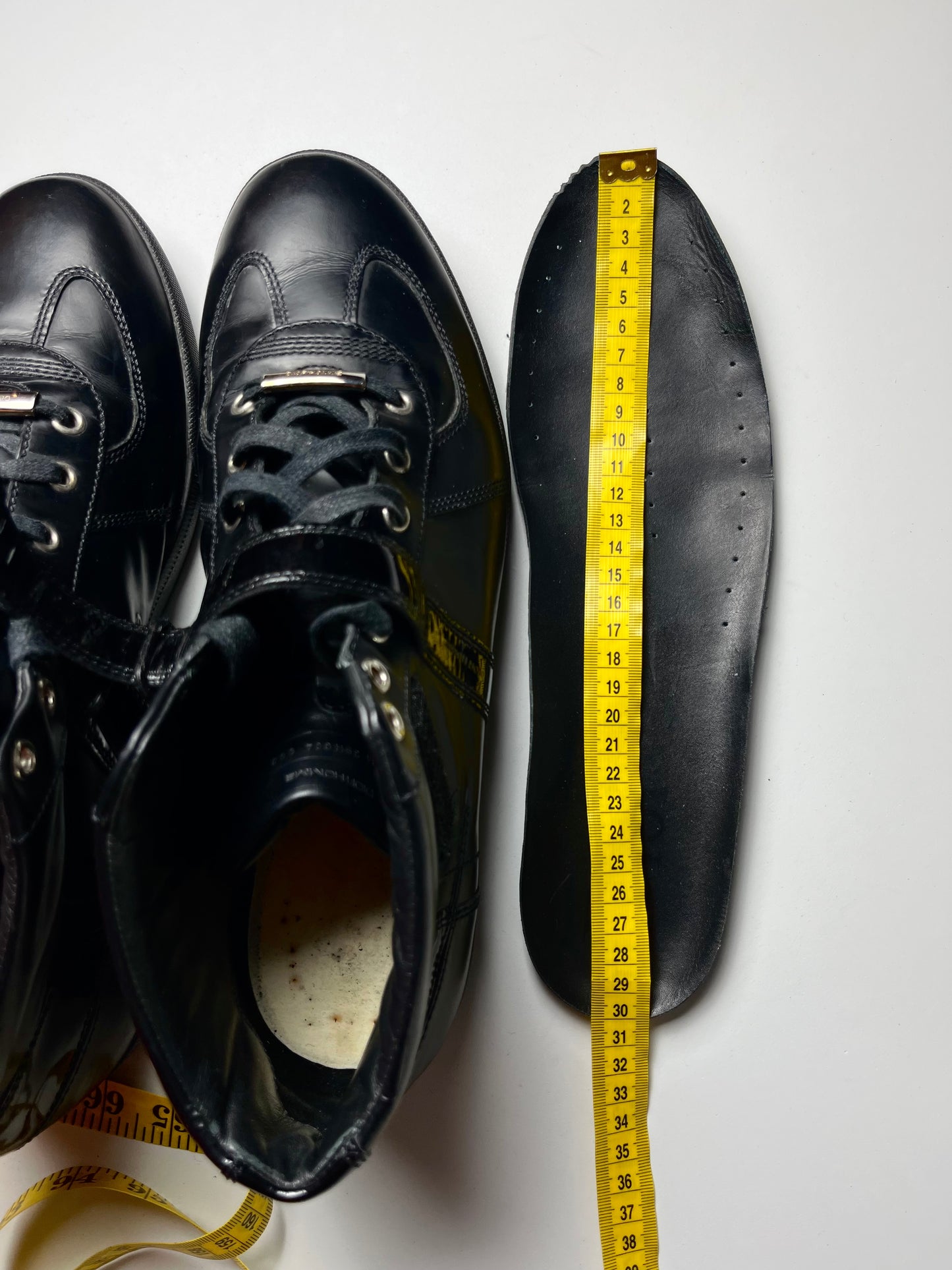 2010 Dior by Hedi Slimane high leather gat sneakers - EU 44 - black