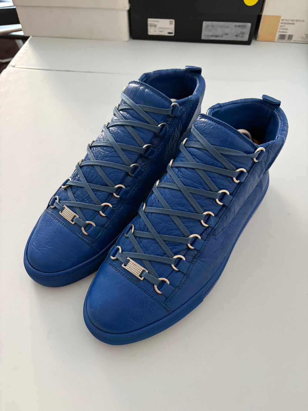 Balenciaga arena high tops - eu 42 - blue