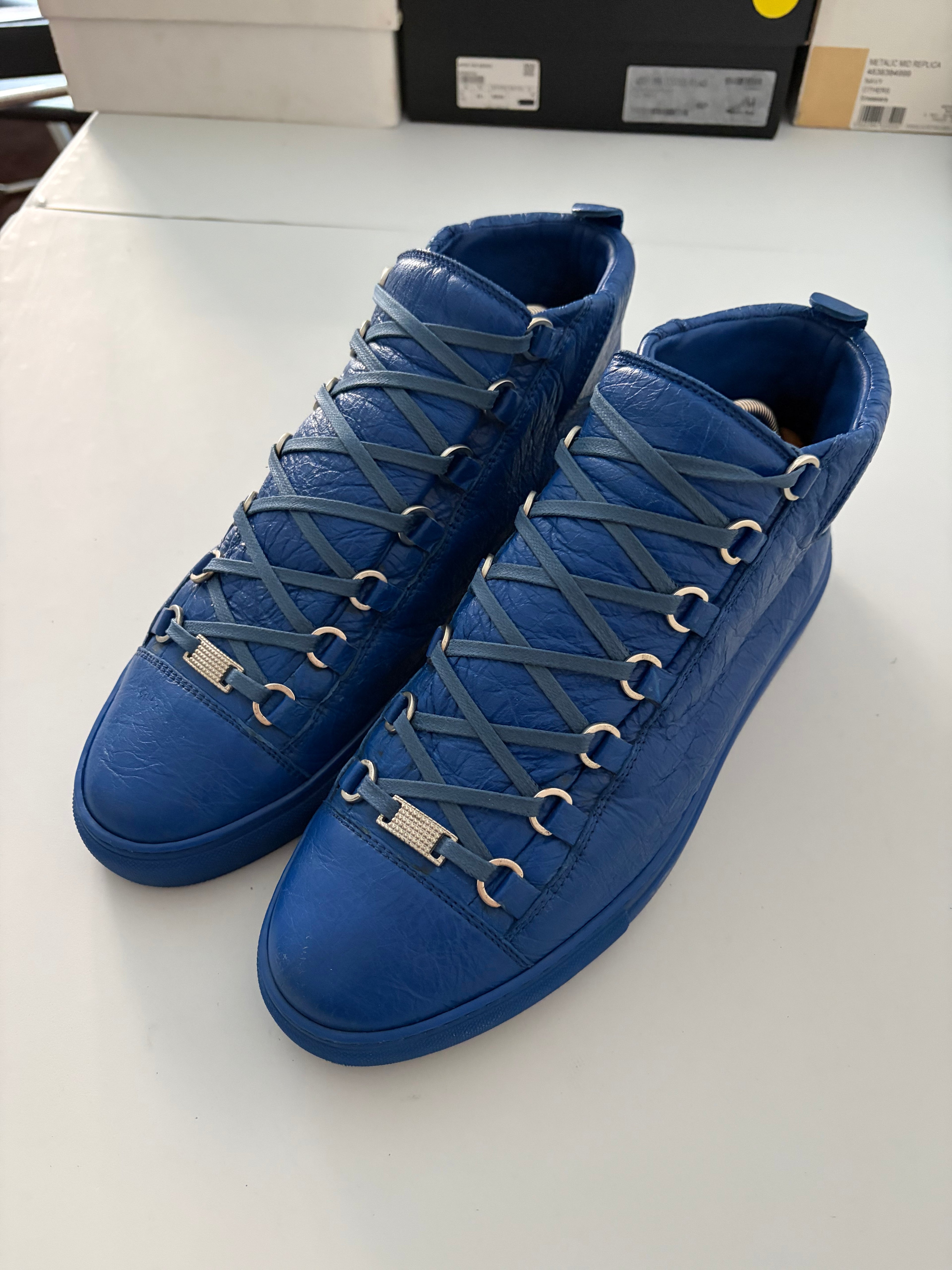 Balenciaga arena high tops - eu 42 - blue