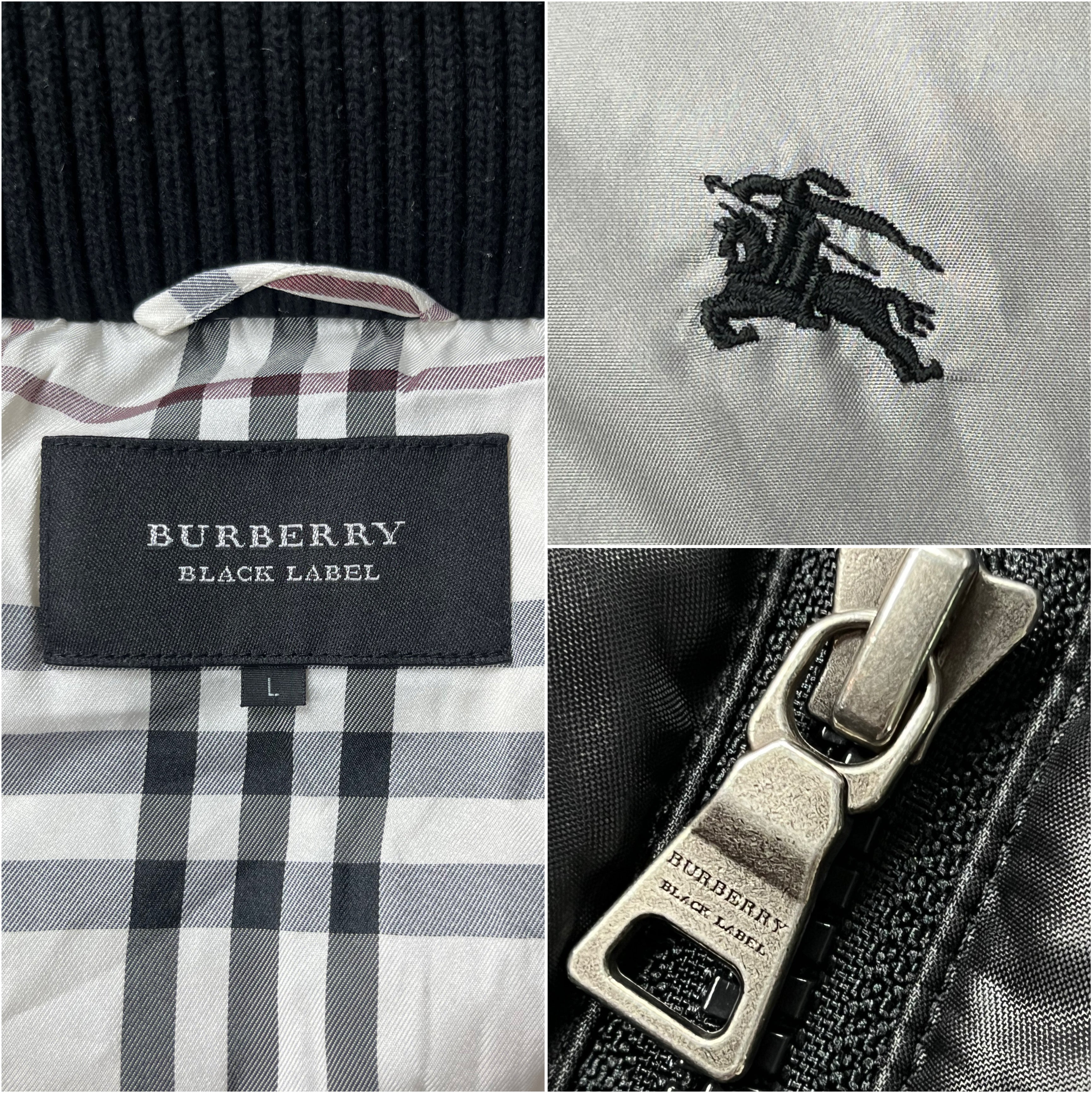 00’s BURBERRY made in Japan down jacket (M/L) - gray/black