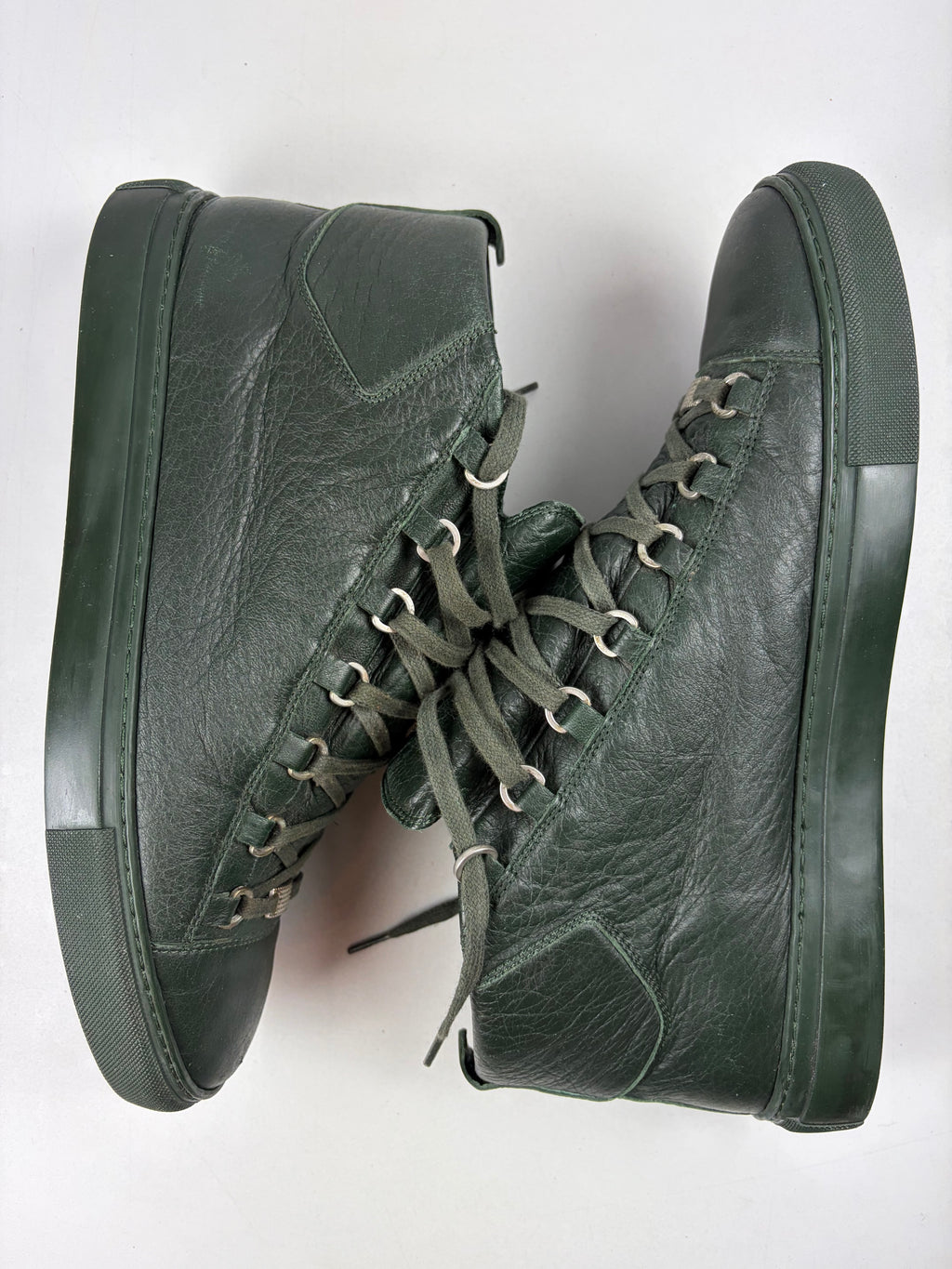 Balenciaga arena high tops - eu 46 / us 13 / uk 12 - dark green