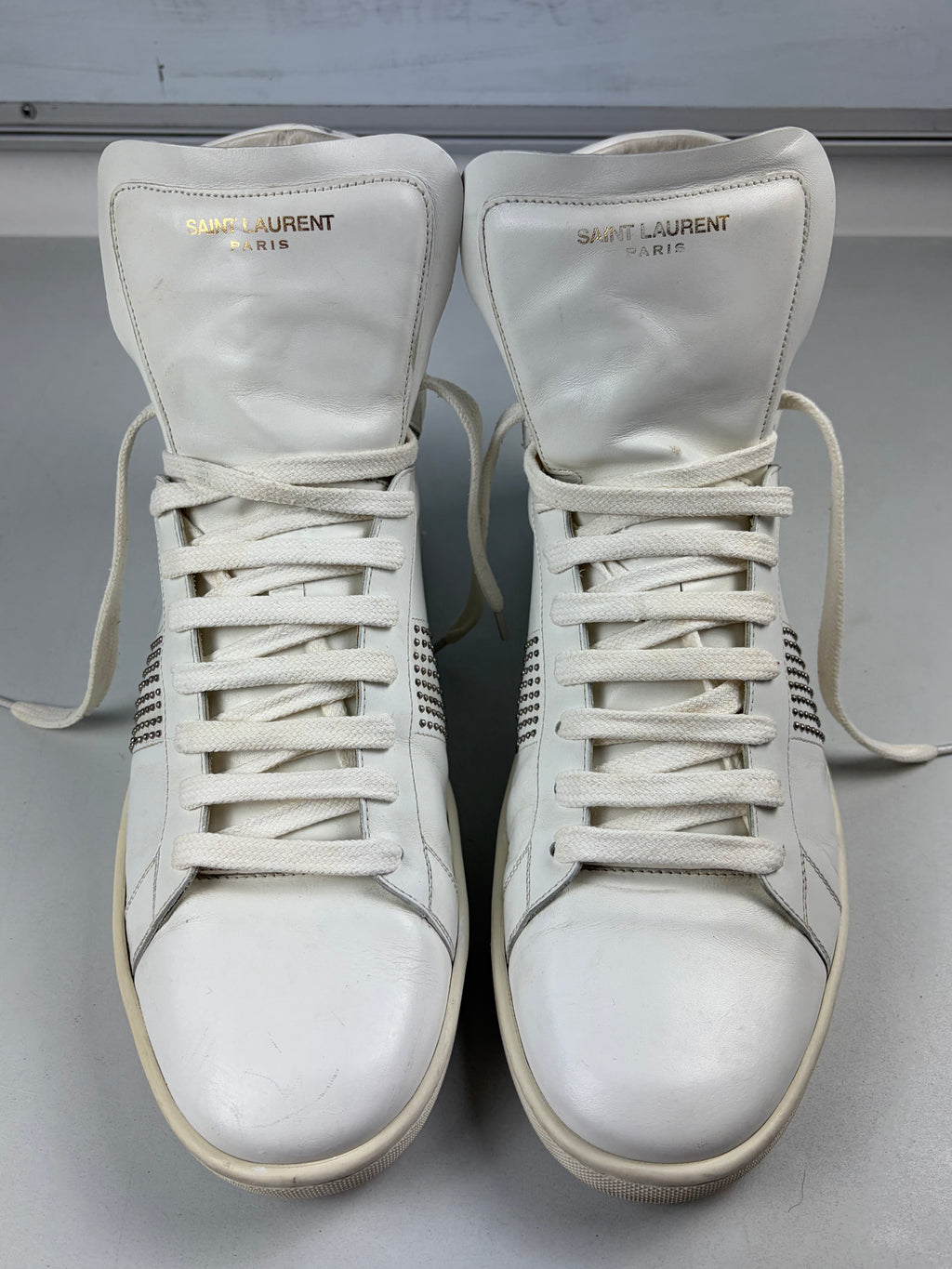 Saint Laurent SL/01H Studded High-Top Sneakers - eu 44 / us 11 / uk 10