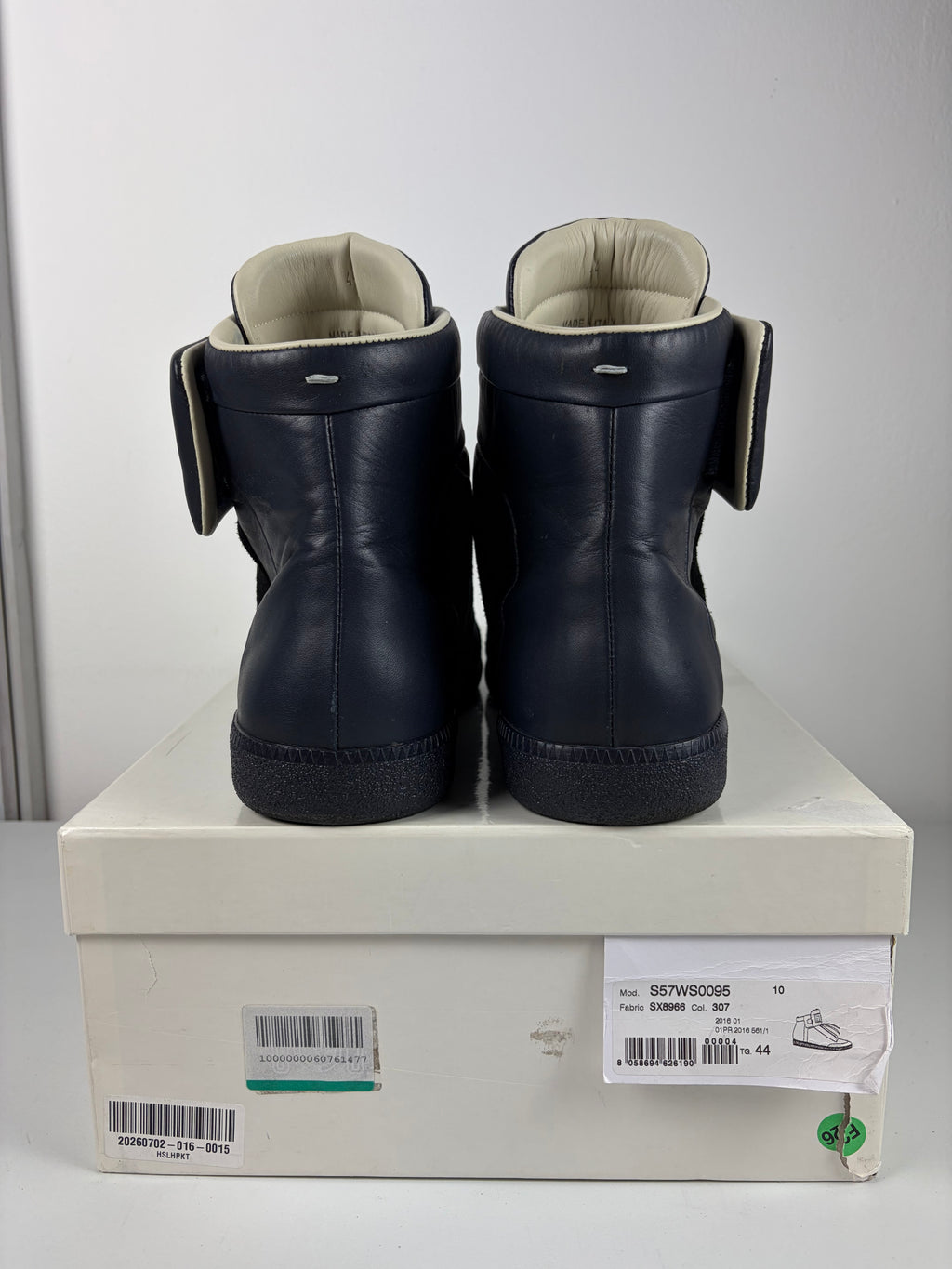 2016 Maison Margiela Future suede & leather - eu 44 / us 11 - blue & black