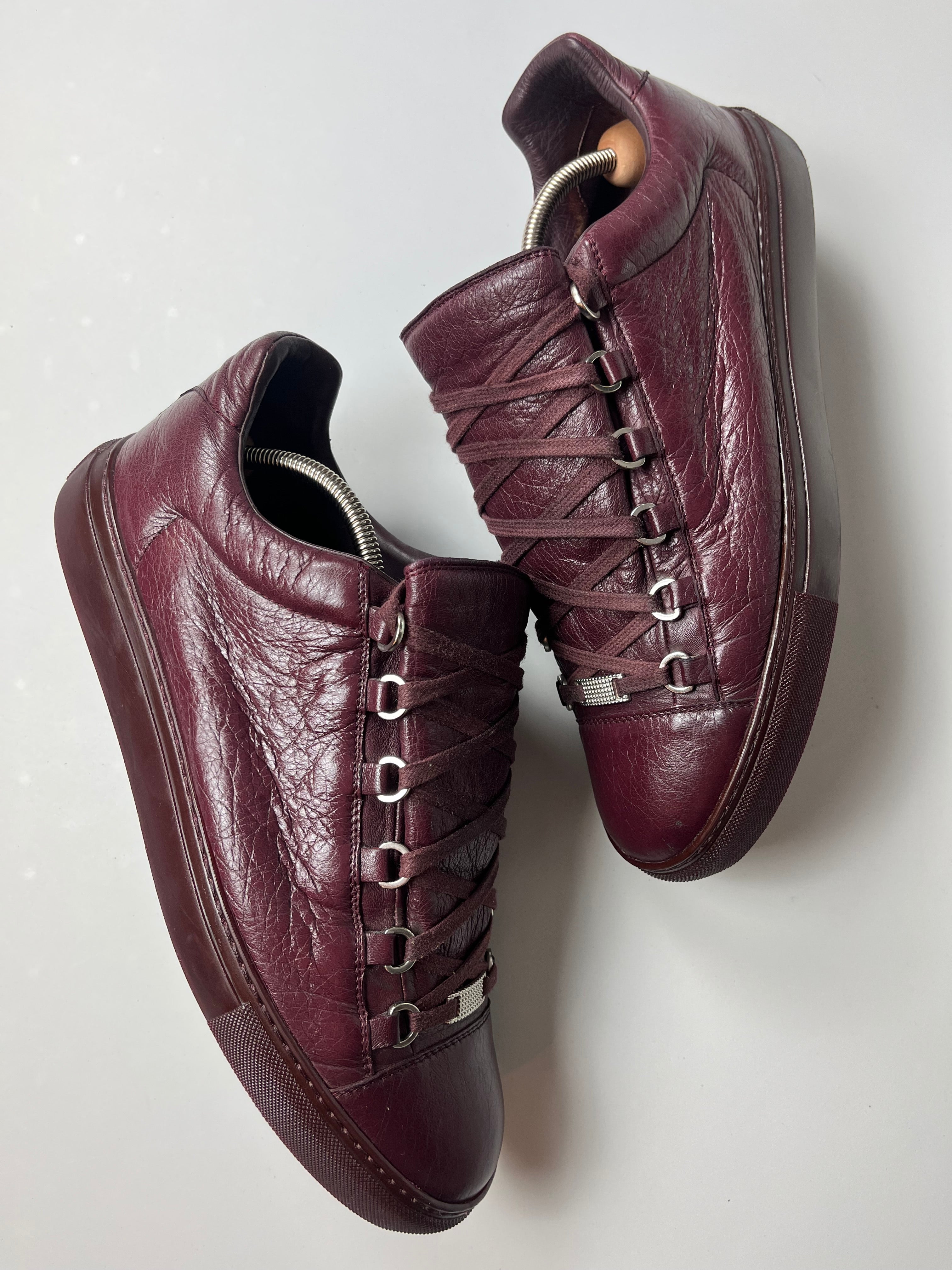 Balenciaga arena low - eu 44 - burgundy