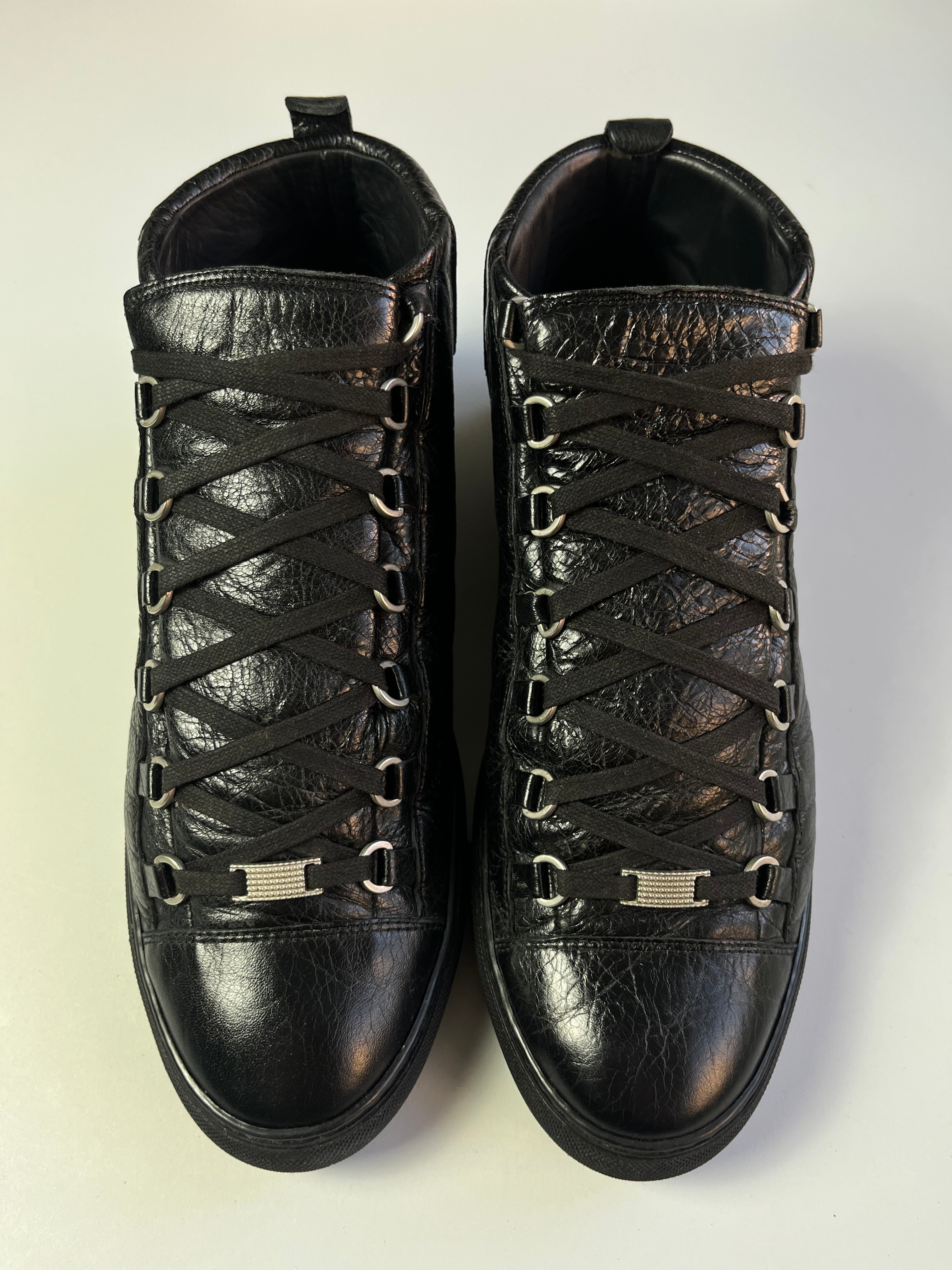Balenciaga arena high tops - eu 45 - black