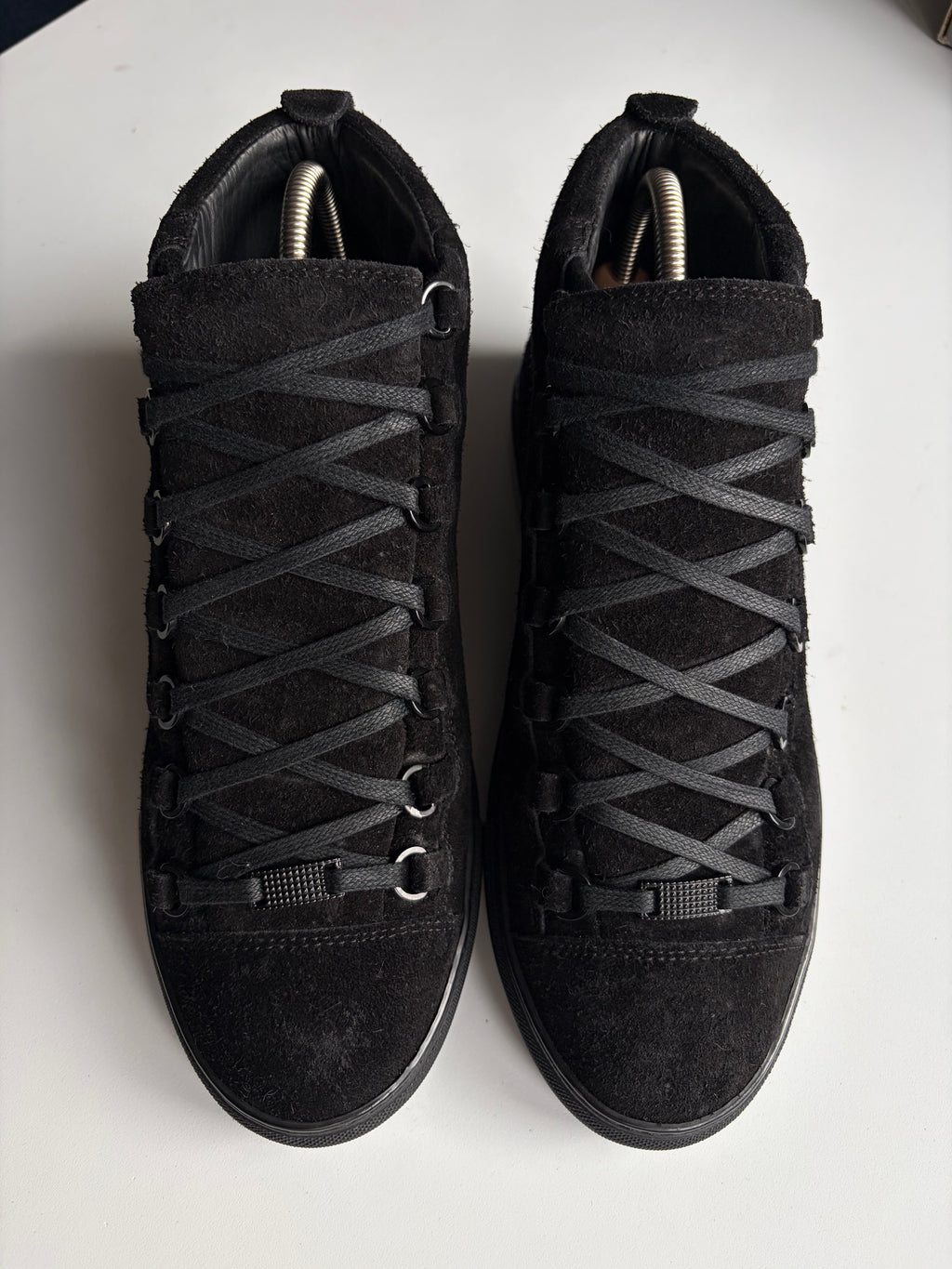 Balenciaga arena black suede high tops - eu 41 - black