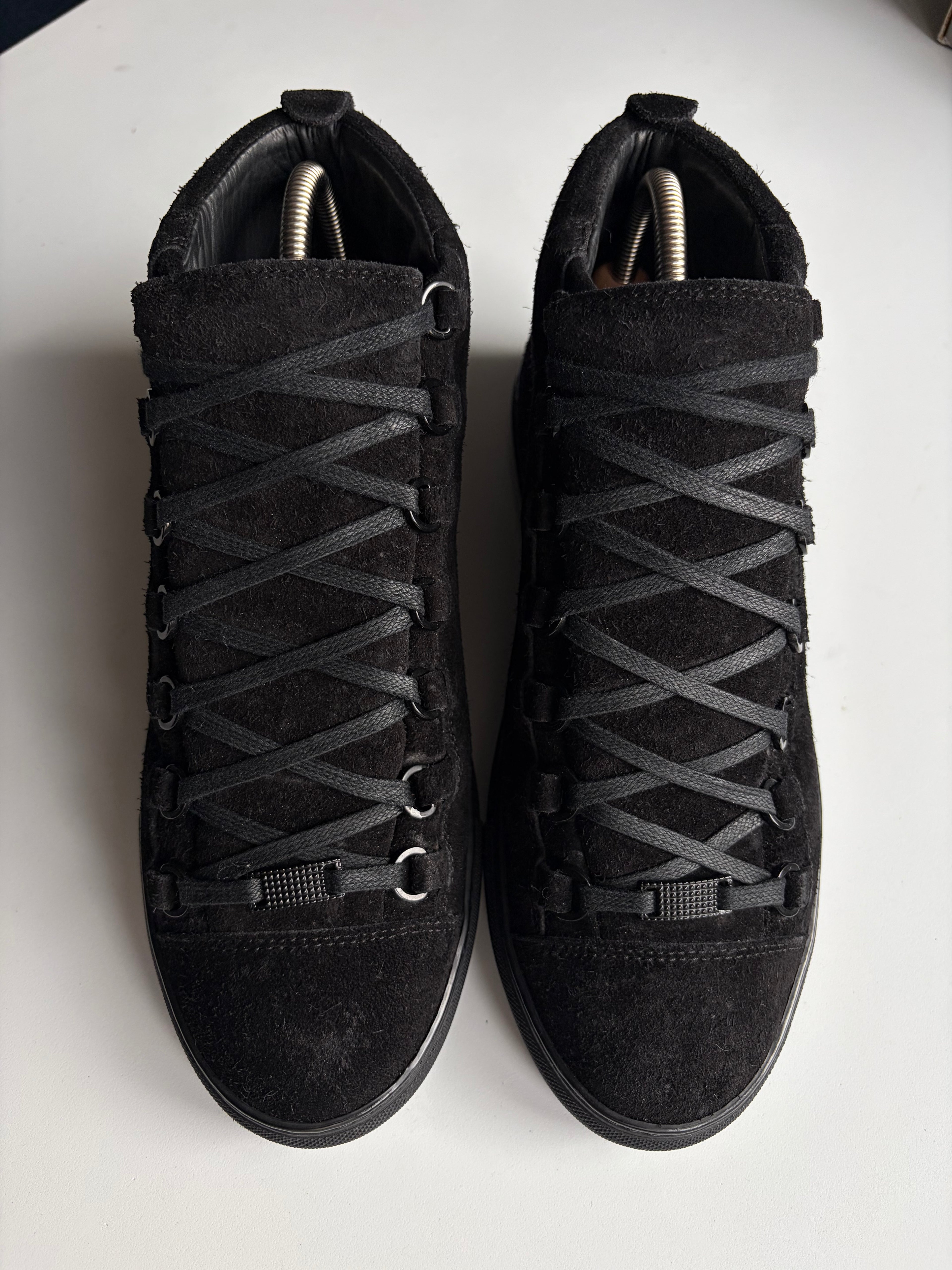 Balenciaga arena black suede high tops - eu 41 - black