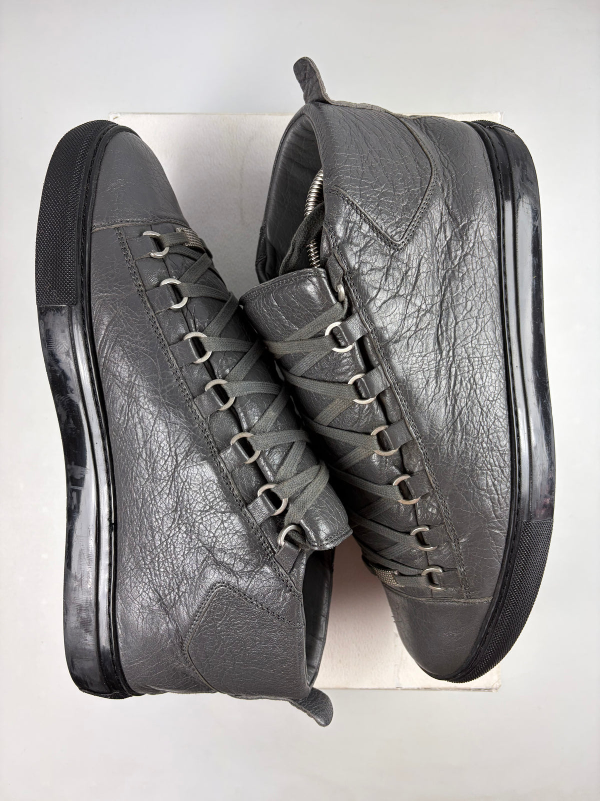 Balenciaga arena high tops - eu 43 / us 10 - grey