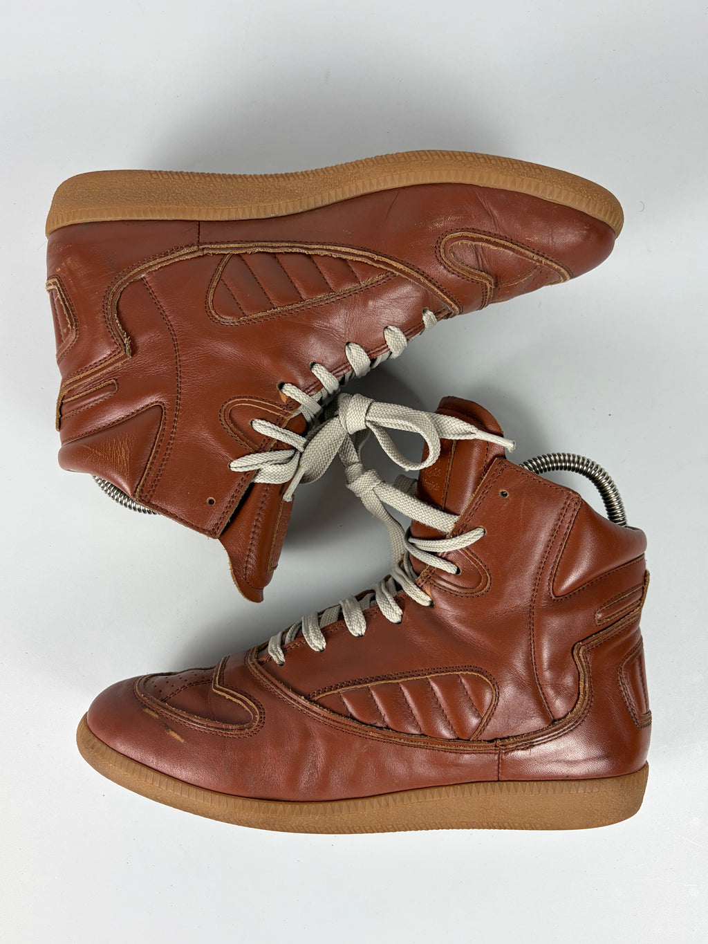 2012 Maison Margiela leather high top GAT sneakers - eu 41 - brown