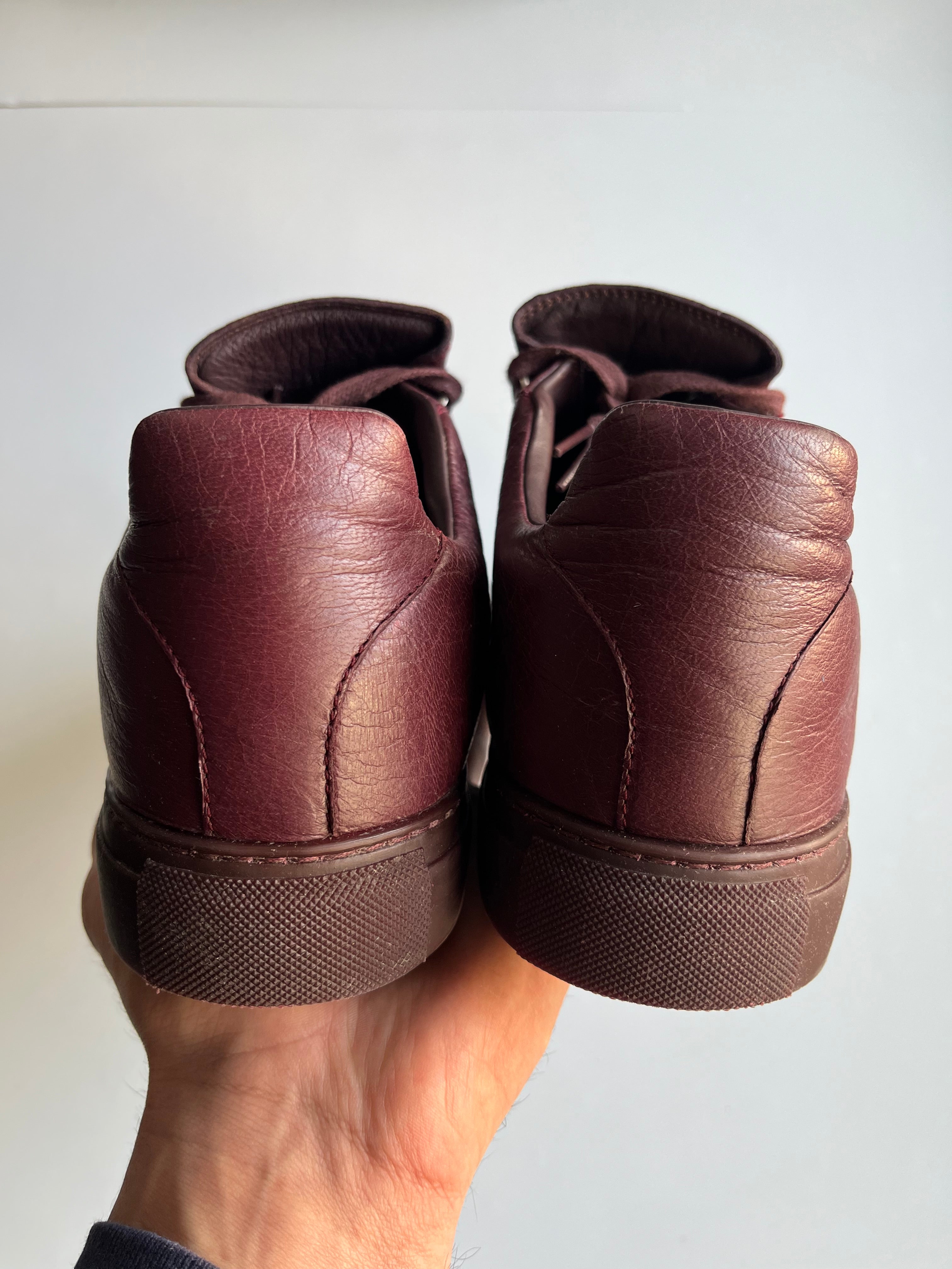 Balenciaga arena low - eu 44 - burgundy