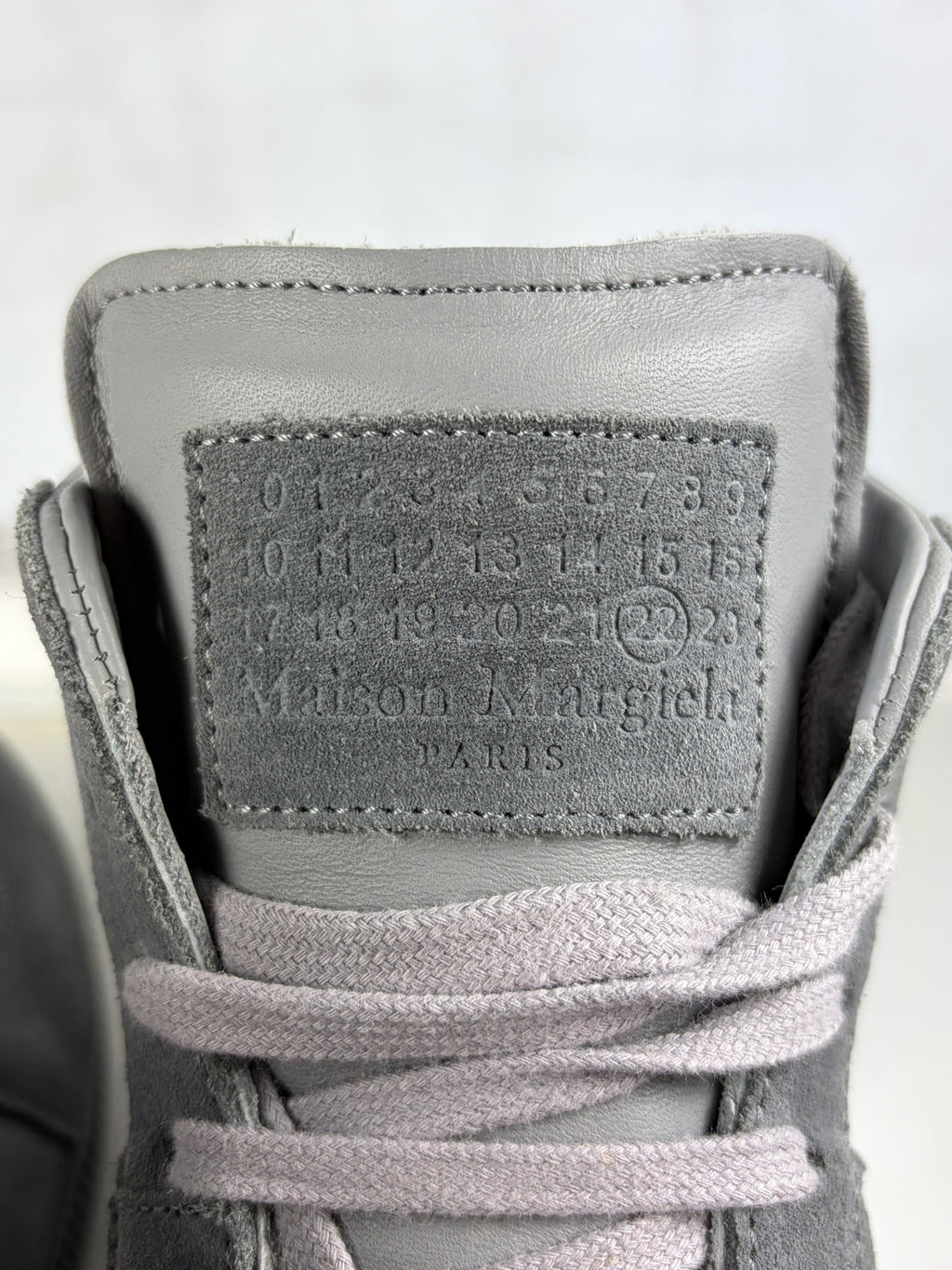 Maison Margiela high top suede gats - eu 44 / us 11 - grey
