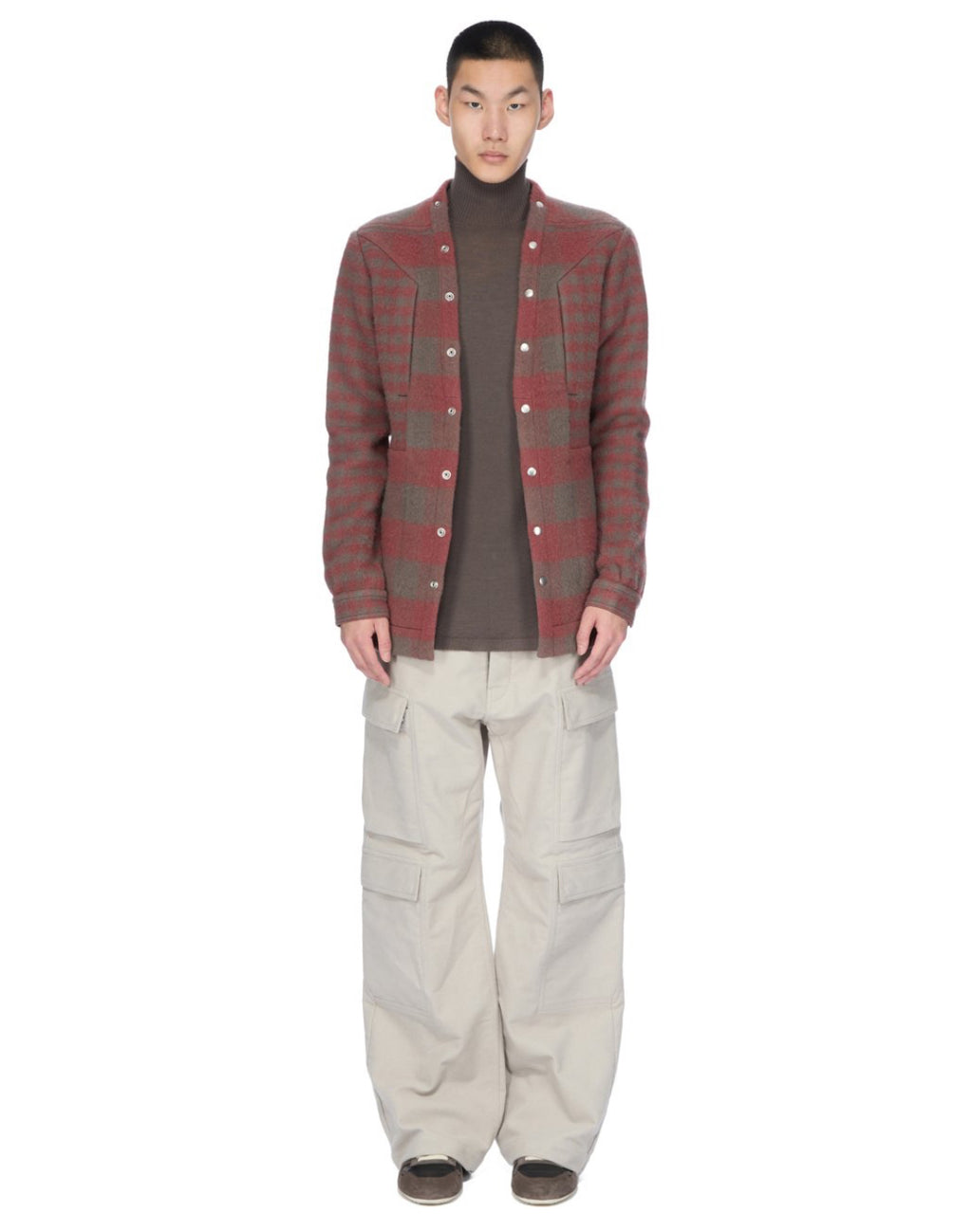 RICK OWENS CONCORDIANS DOUBLE CARGO JEANS -  W33 - military green