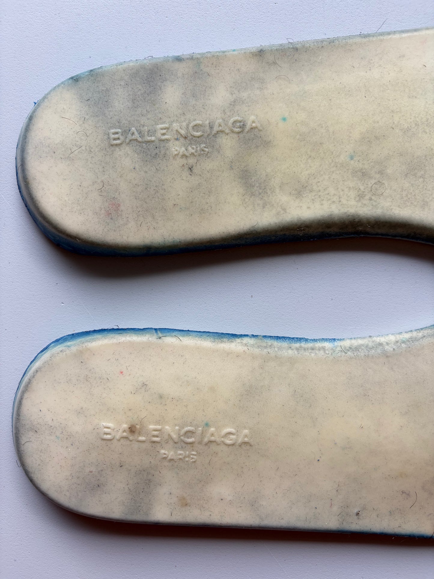 Balenciaga arena blue gradient high tops - eu 42 - blue