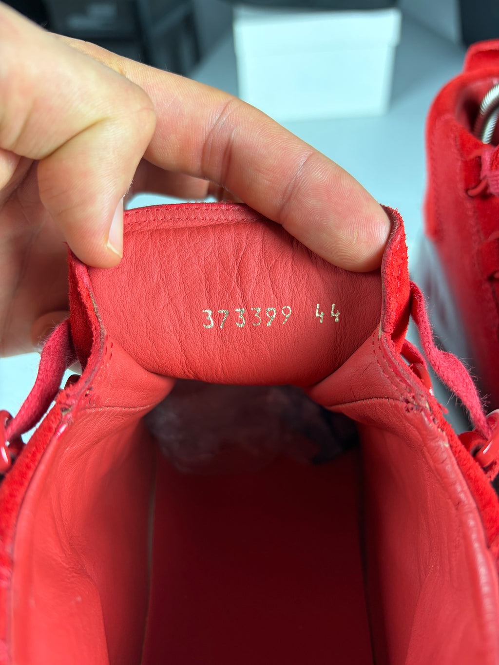 Balenciaga arena ‘Ombré’ red gradient high tops - eu 44 / us 11 / uk 10