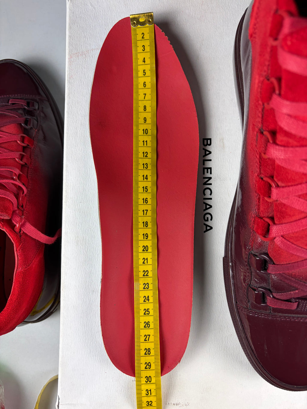 Balenciaga arena ‘Ombré’ red gradient high tops - eu 44 / us 11 / uk 10