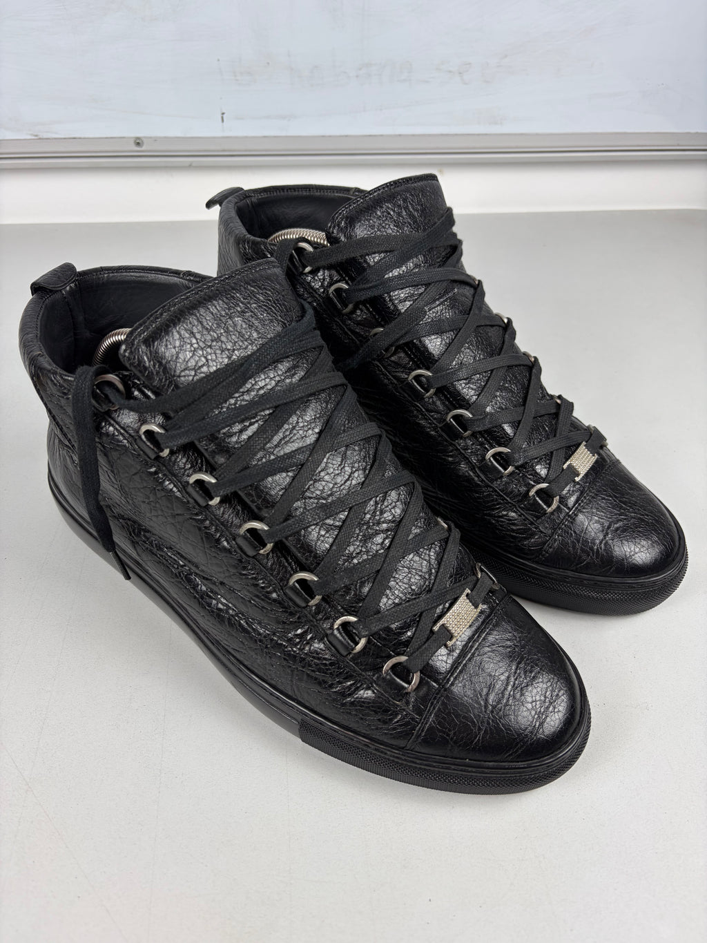 Balenciaga arena high tops - eu 44 / us 11 / uk 10 - black
