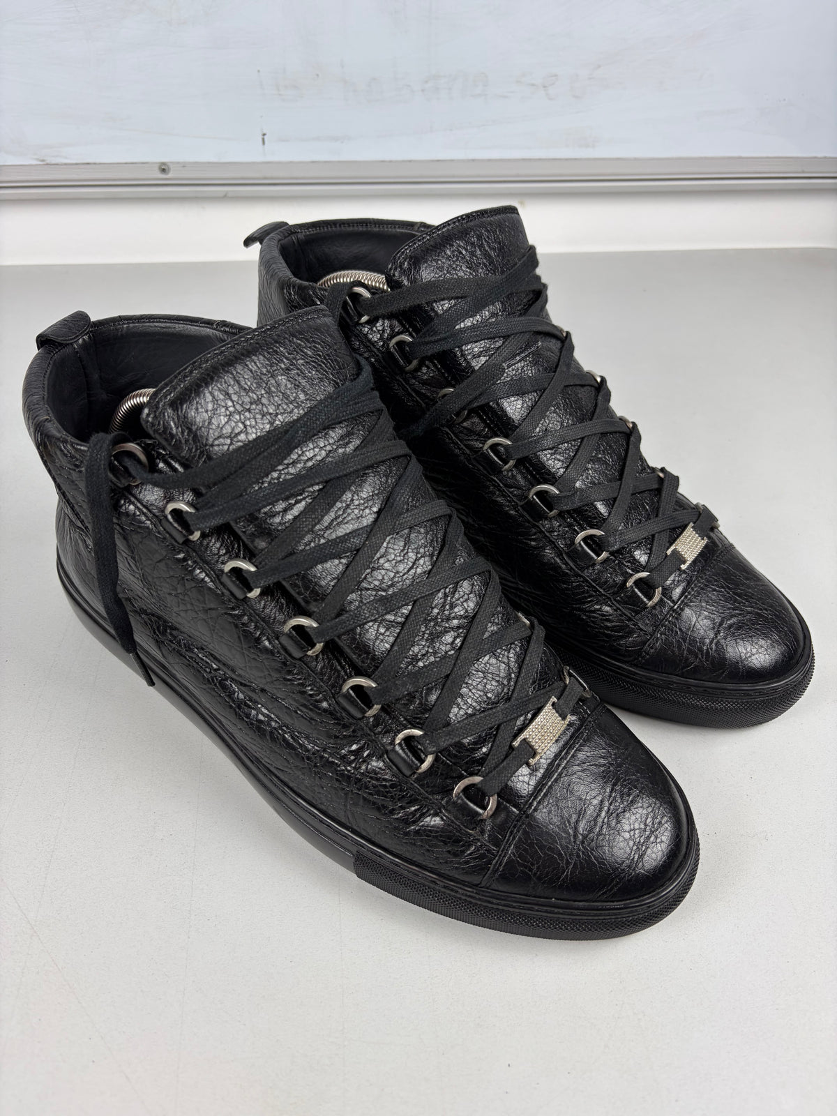 Balenciaga arena high tops - eu 44 / us 11 / uk 10 - black