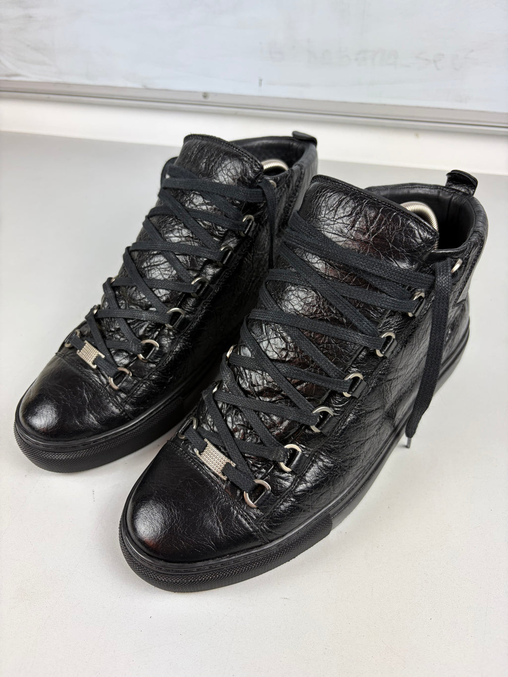 Balenciaga arena high tops - eu 42 / us 9 / uk 8 - black