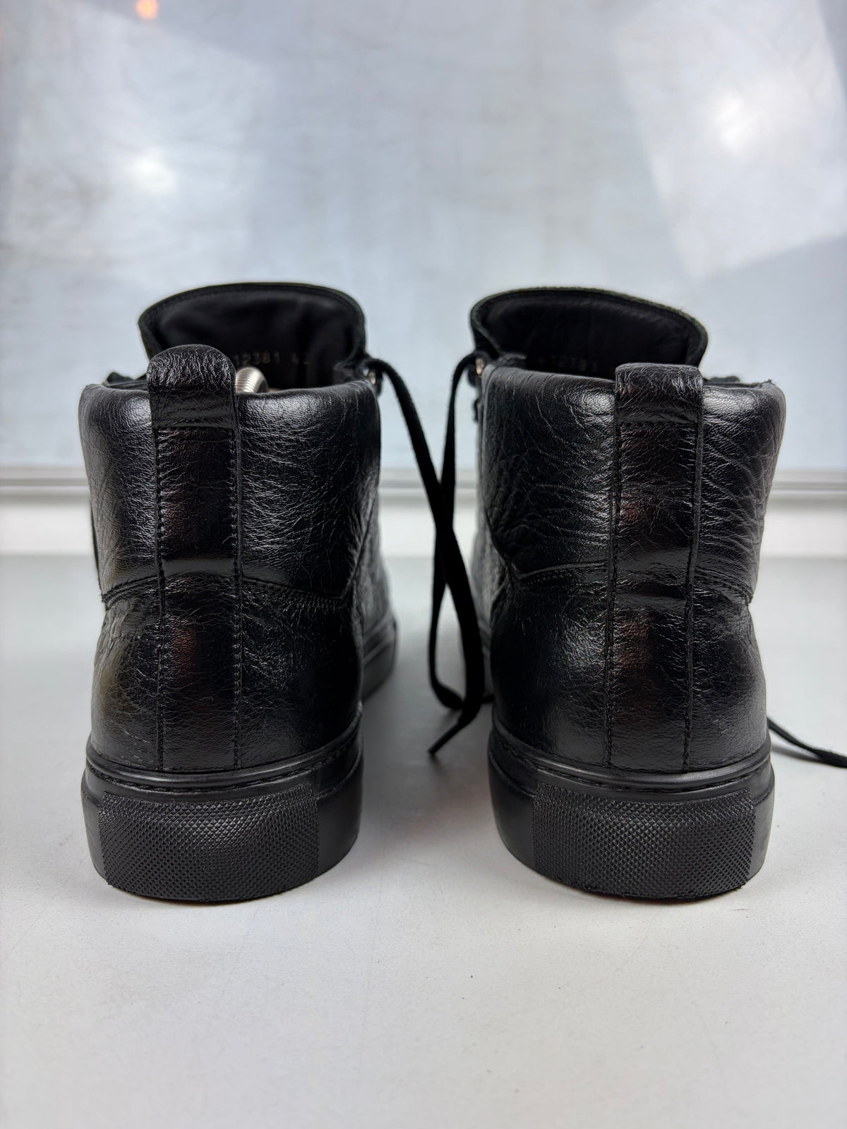 Balenciaga arena high tops - eu 42 / us 9 / uk 8 - black