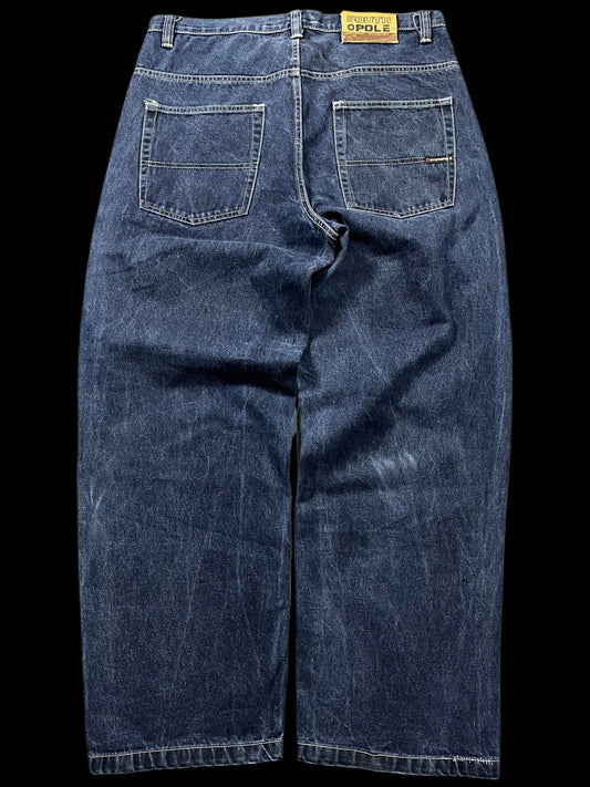 BAGGY SOUTHPOLE WASHED DENIM JEANS (36)