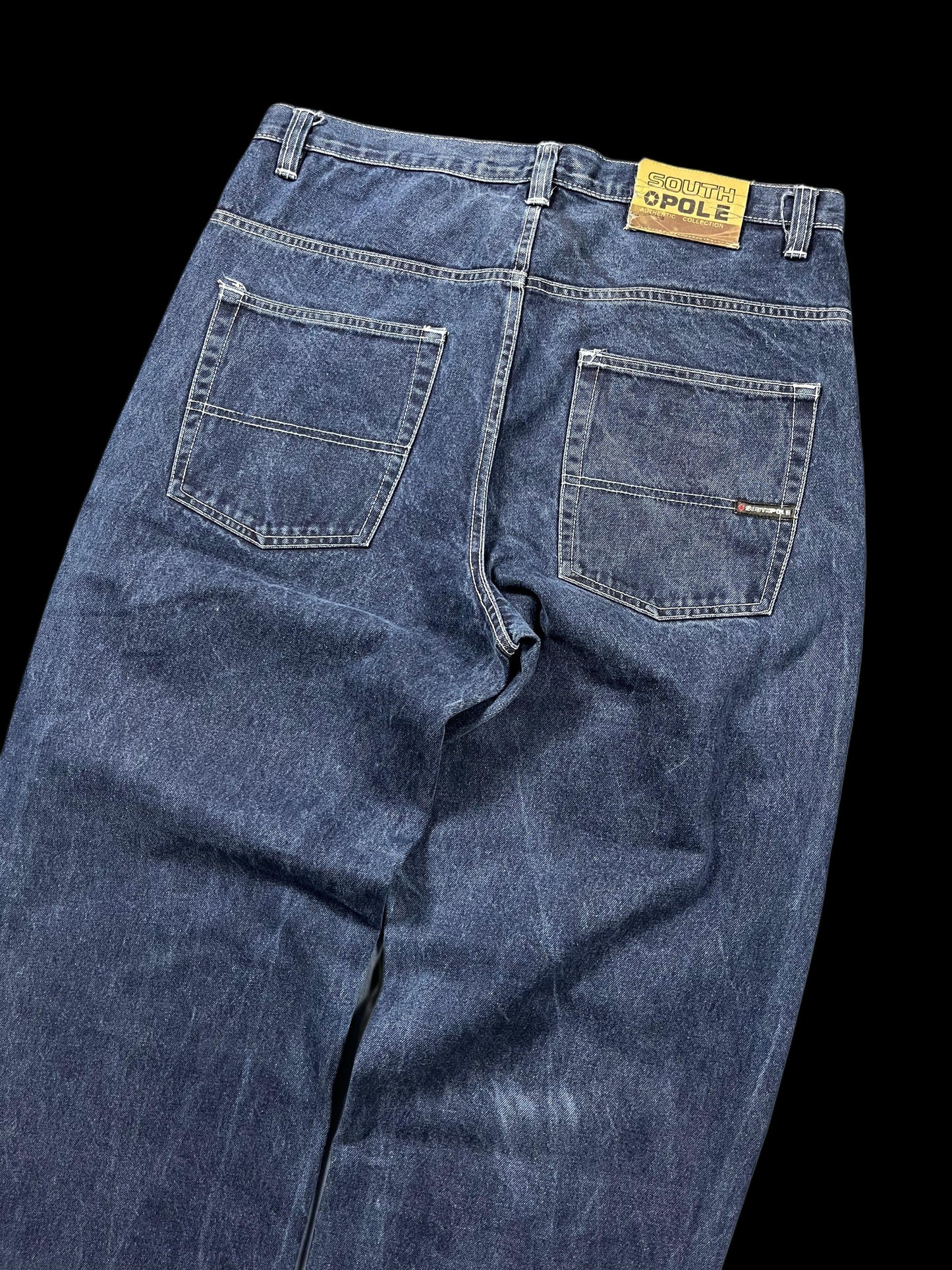 BAGGY SOUTHPOLE WASHED DENIM JEANS (36)