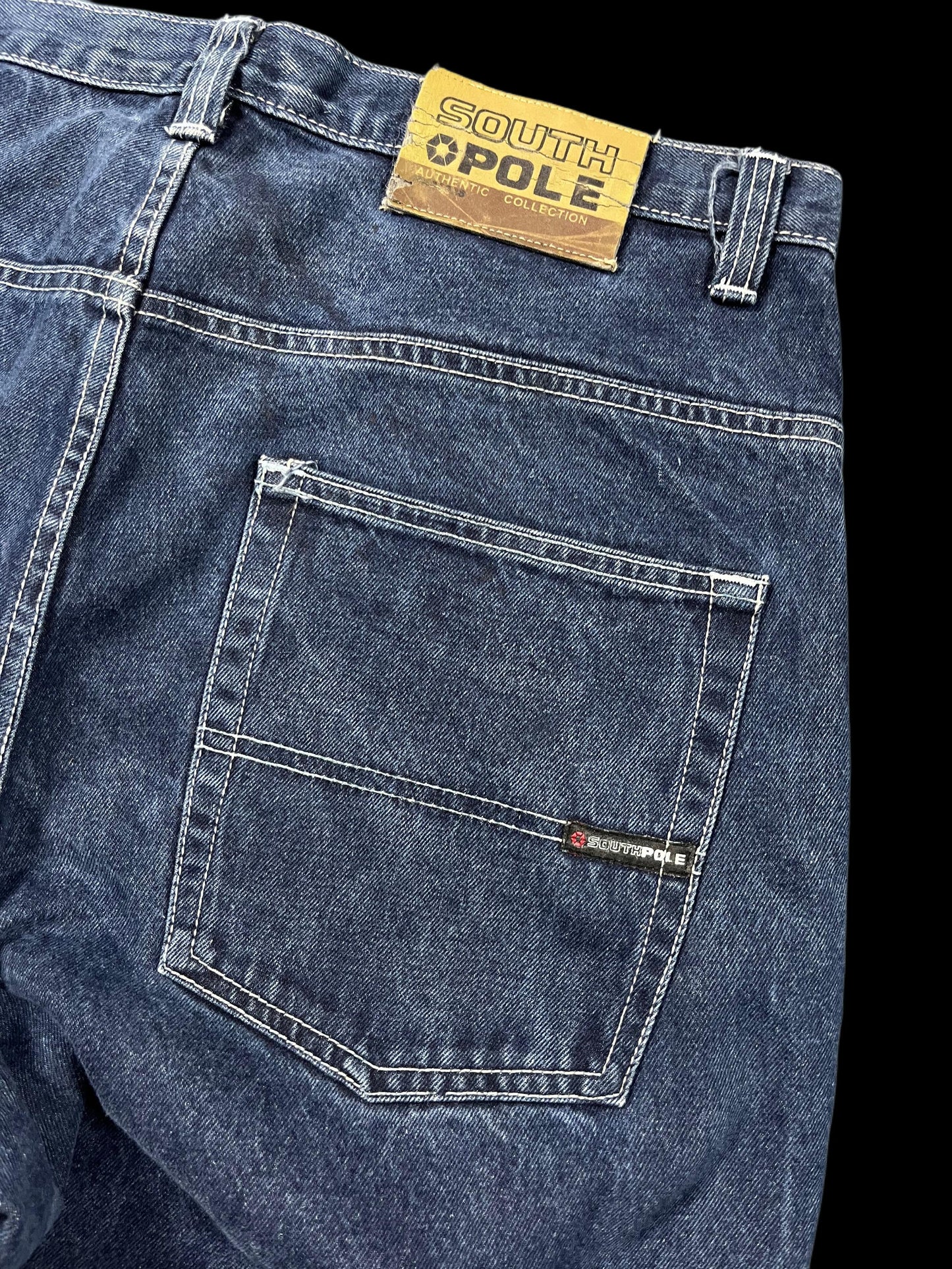 BAGGY SOUTHPOLE WASHED DENIM JEANS (36)