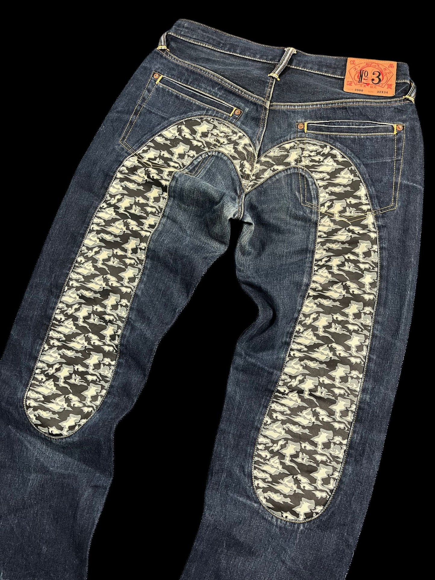 EVISU CAMO DAICOCK JEANS (32x34)